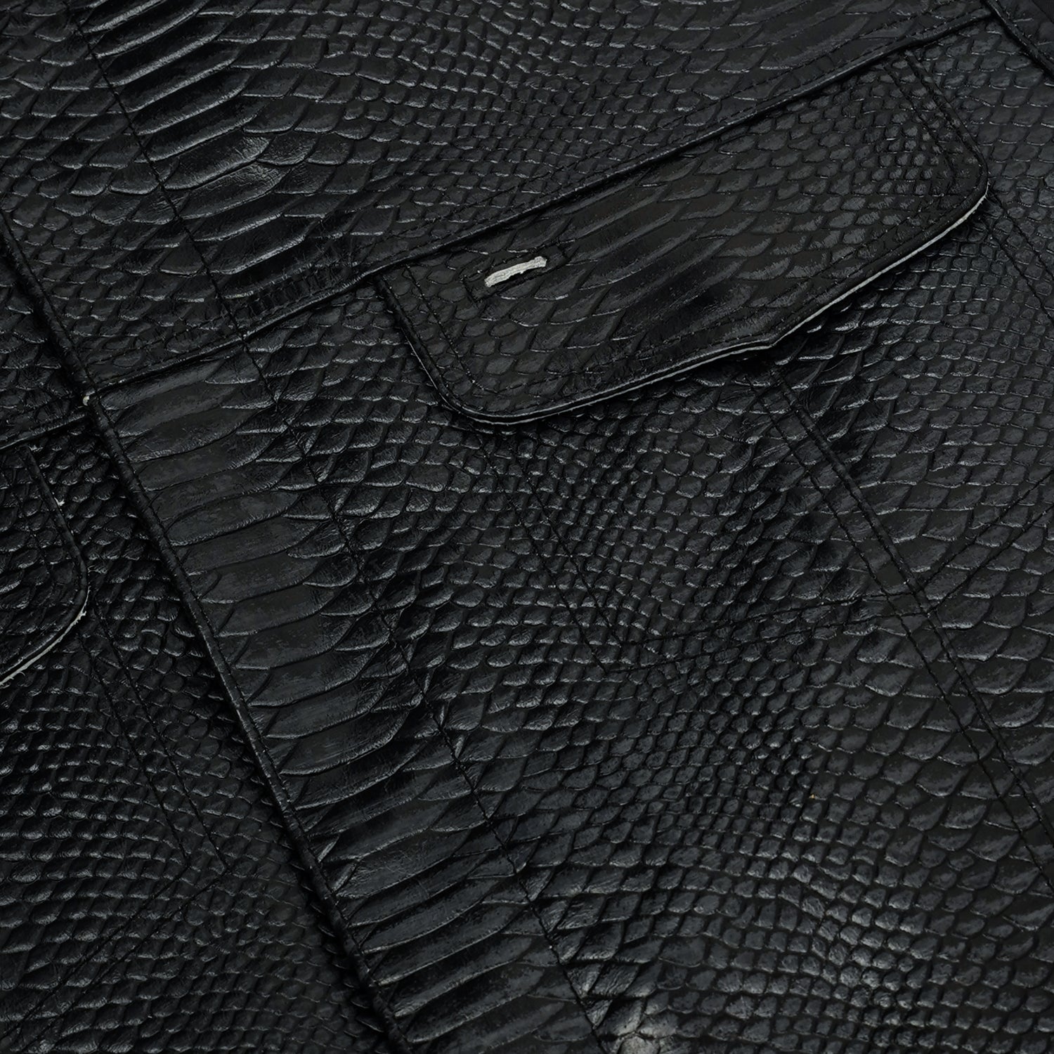 Cobra Crest Men's Lowcut Motorcycle Leather Vest