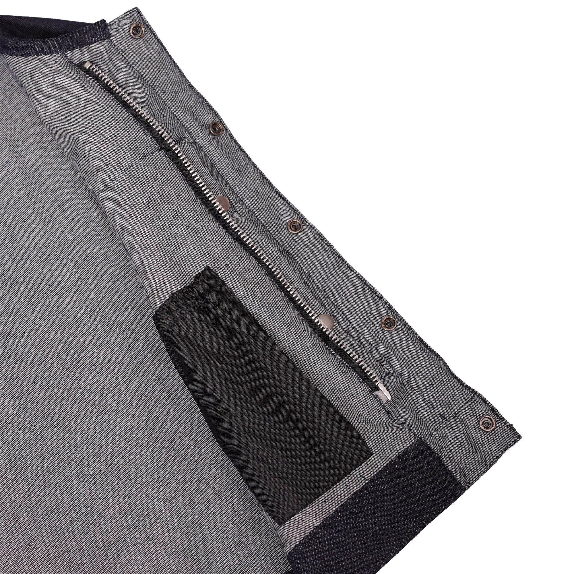 Lockshot Men's Denim Motorcycle Vest