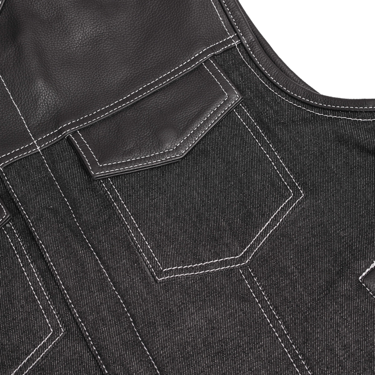 Venom Men's Denim Motorcycle Vest