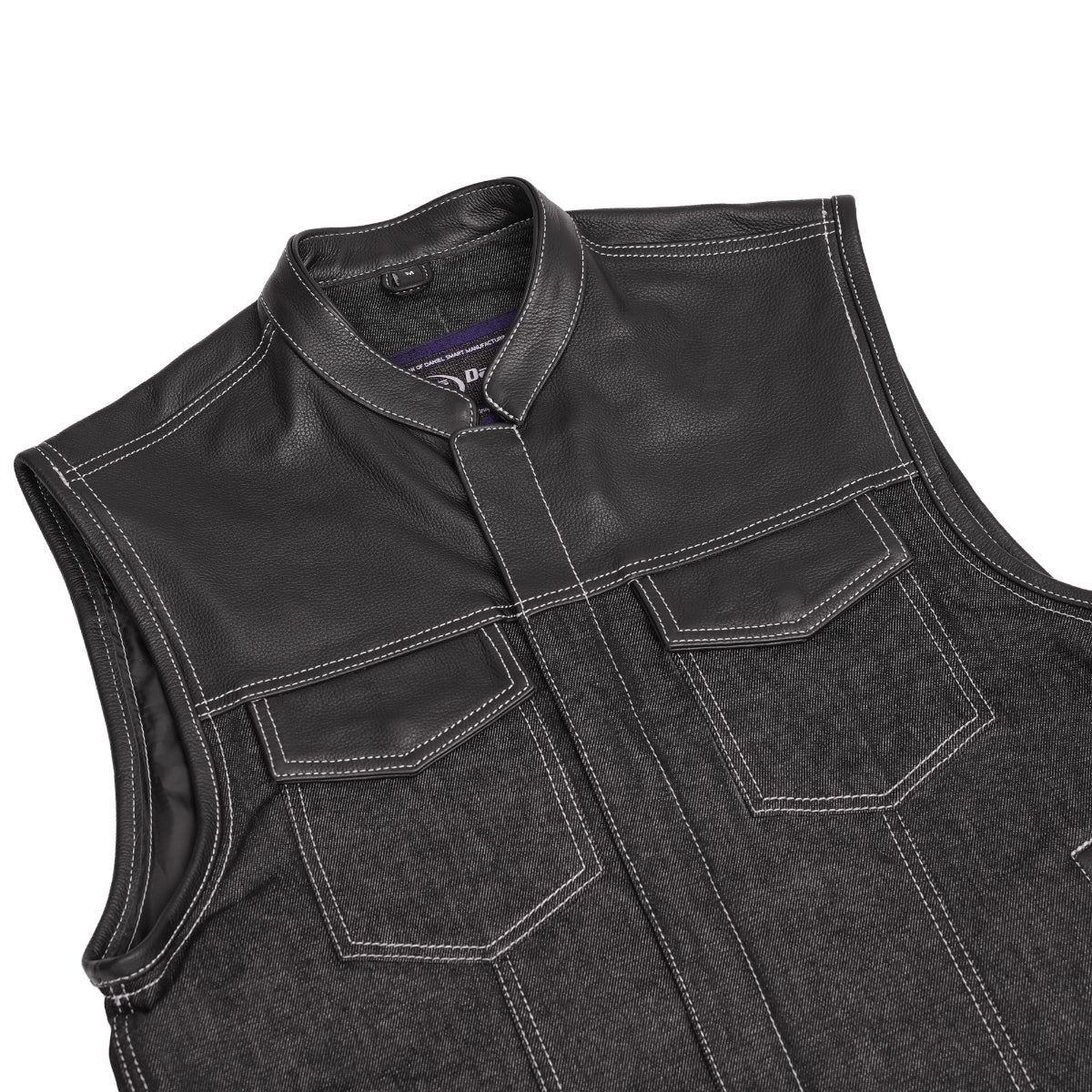 Venom Men's Denim Motorcycle Vest