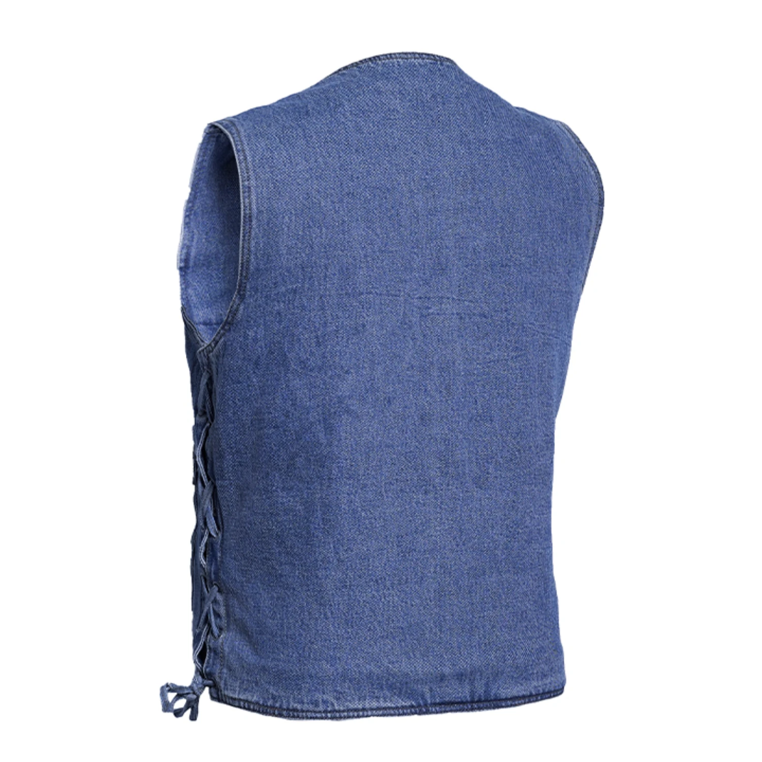 Strabler Men's Denim Motorcycle Vest