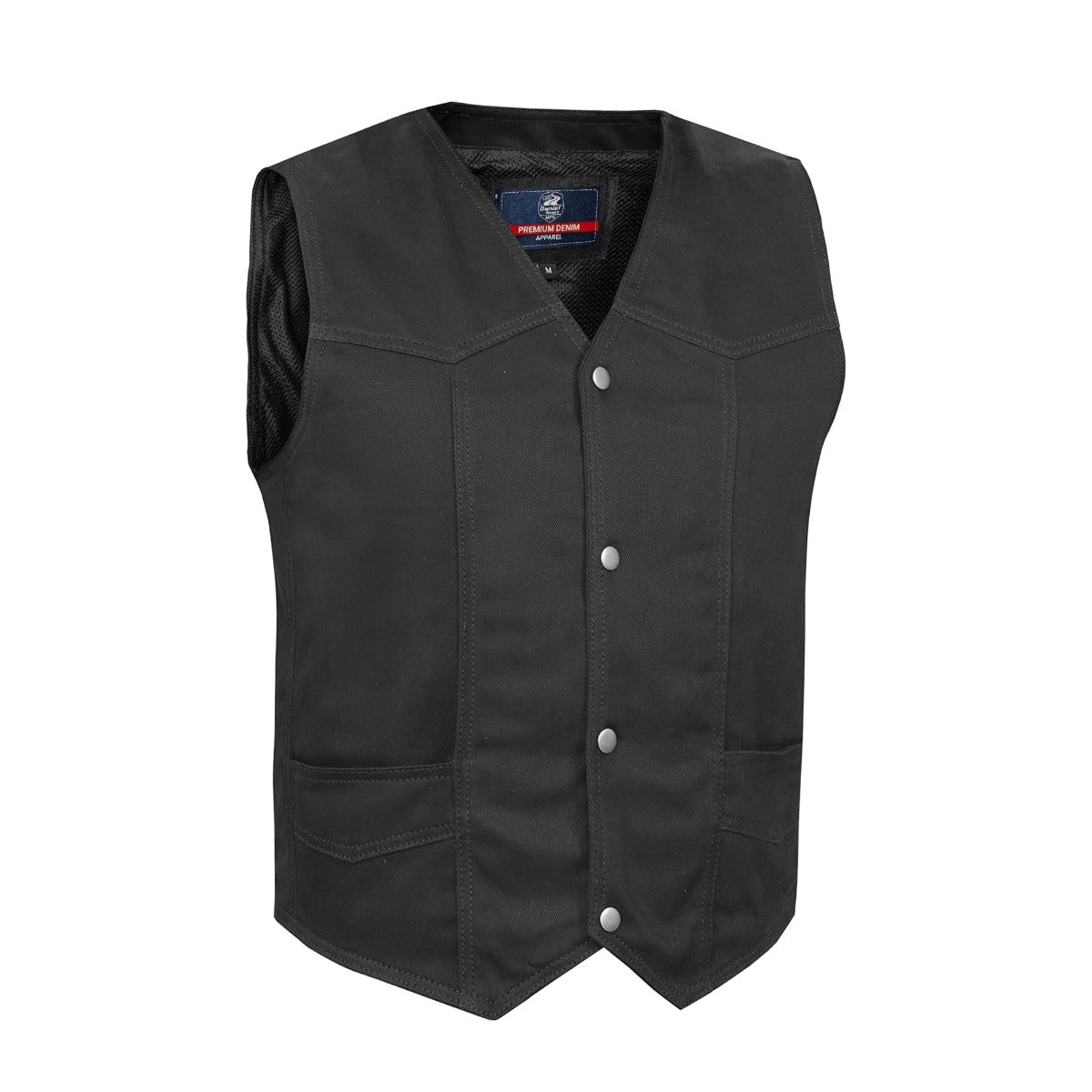 KICKSTER Men's Denim Motorcycle Vest