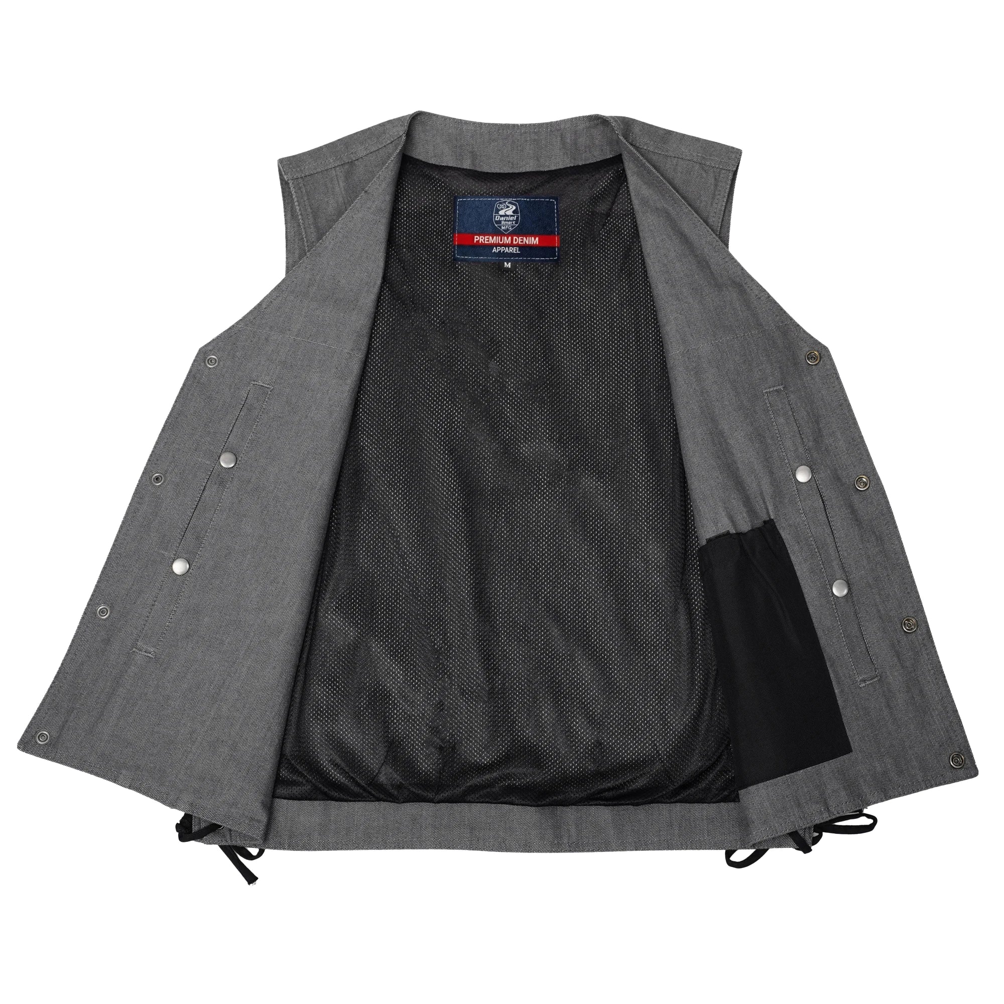 Wild Venture Men's Denim Motorcycle Vest