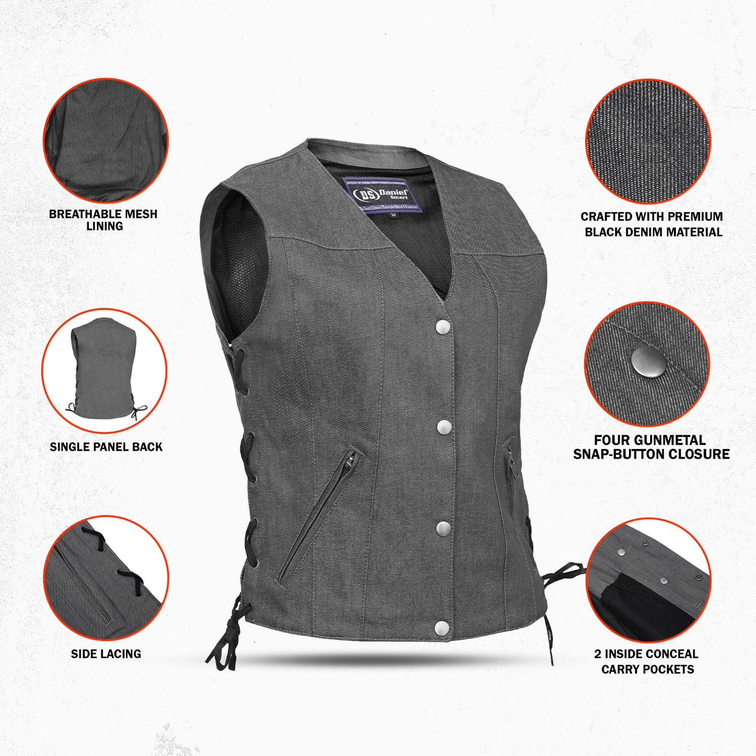 Multipass Women's Denim Vest