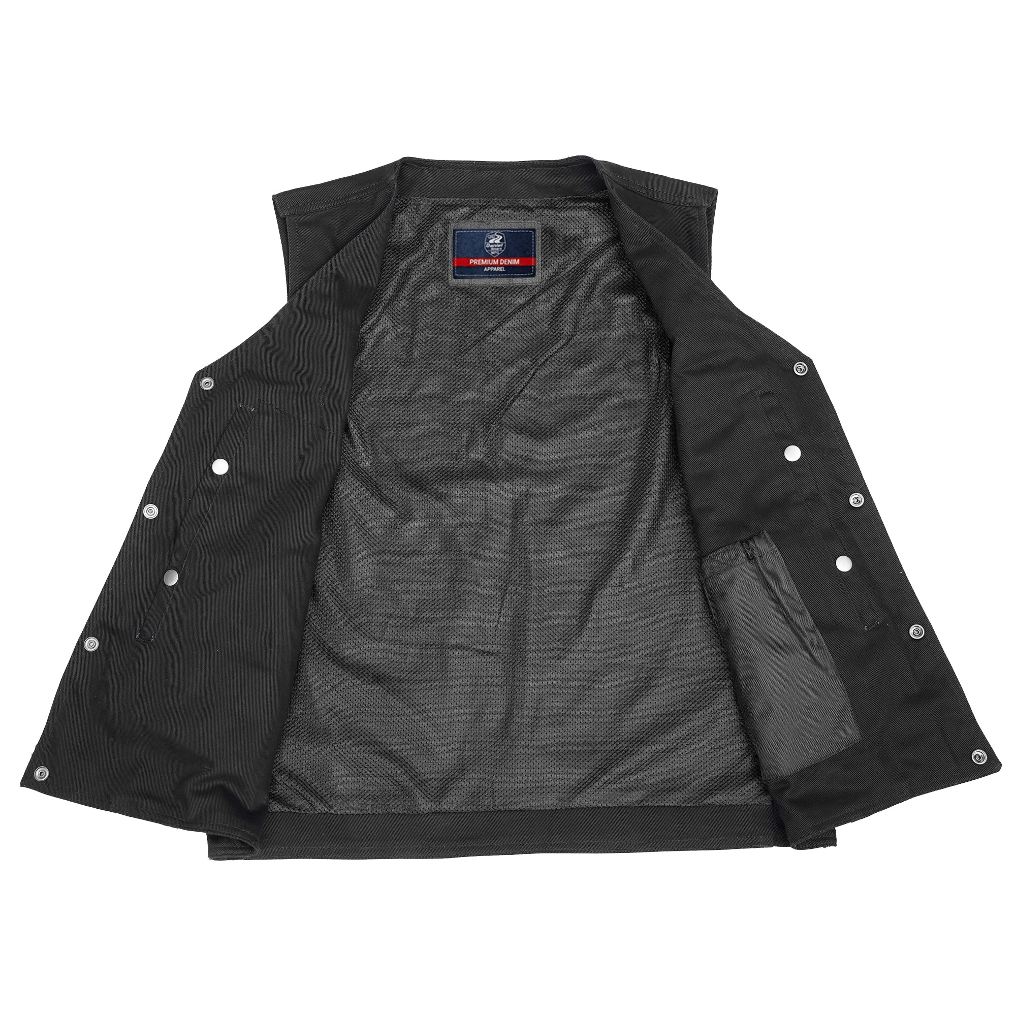 The Dark Knight Men's Denim Motorcycle Vest