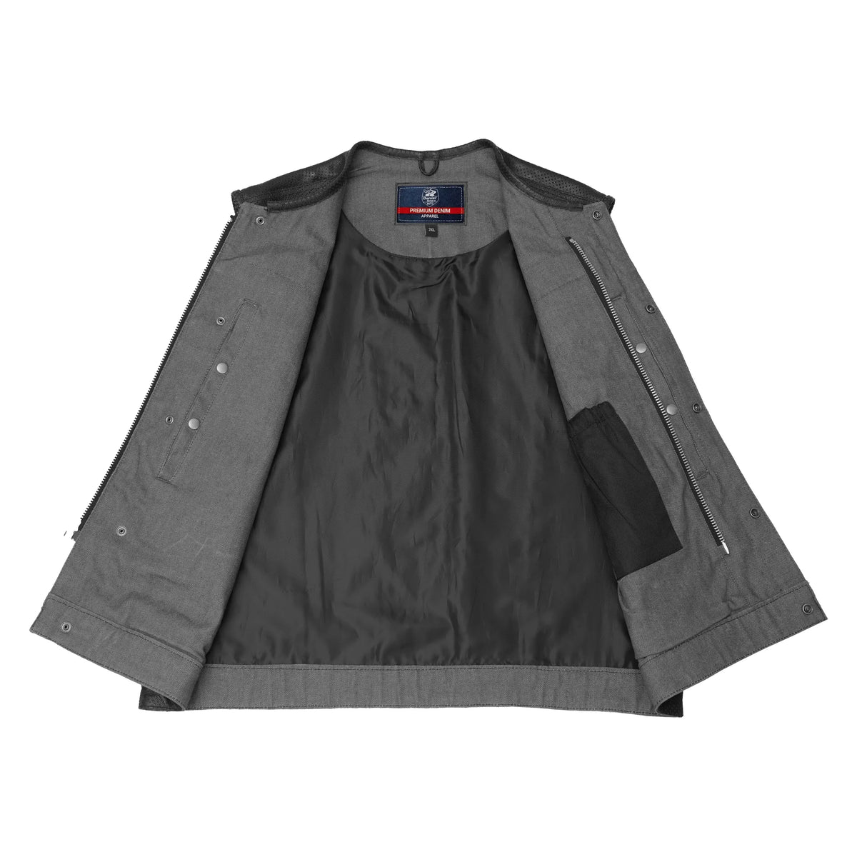 Maco Men's Denim Motorcycle Vest