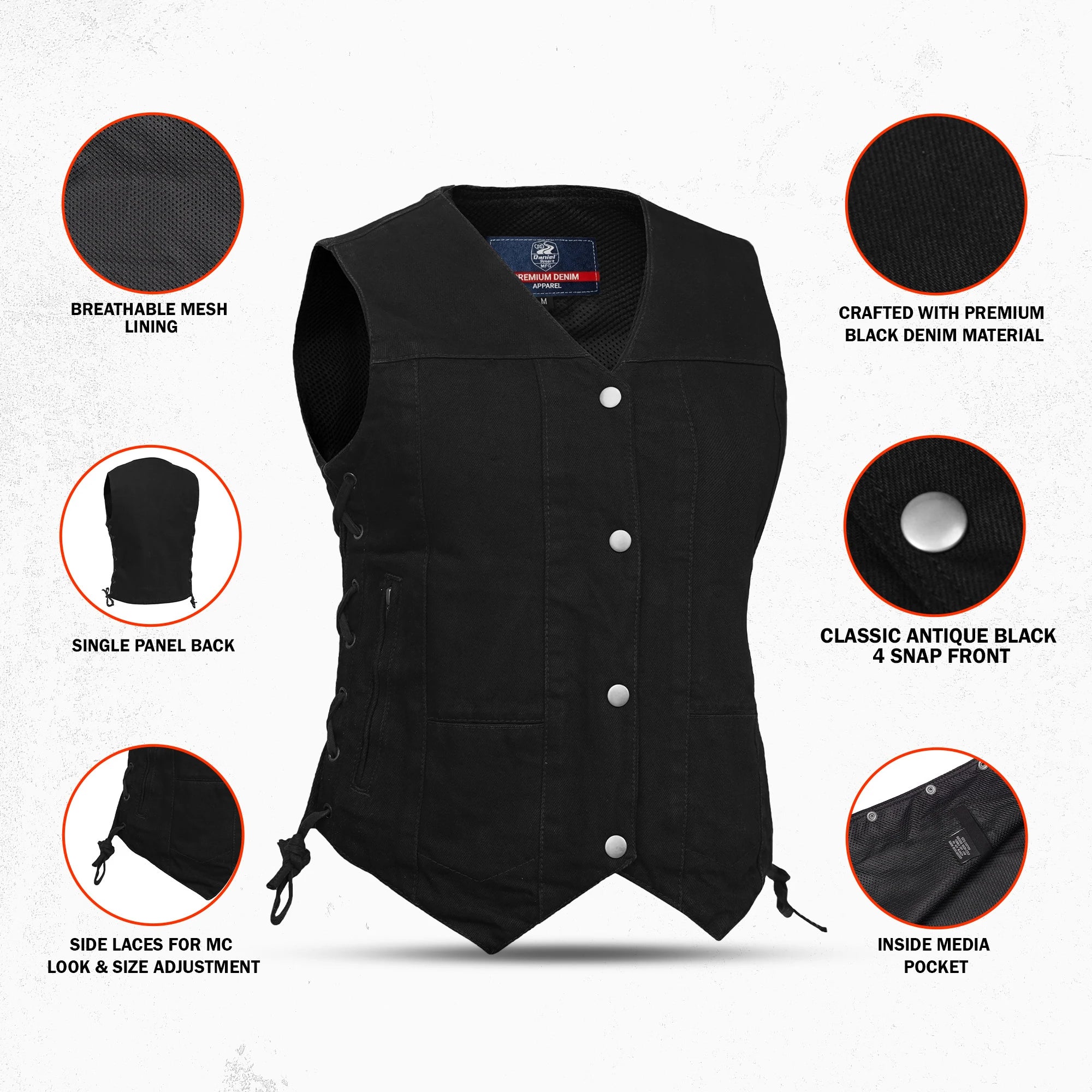 Avira - Women's Denim Vest