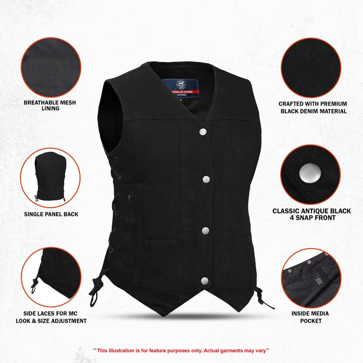 Avira - Women's Denim Vest