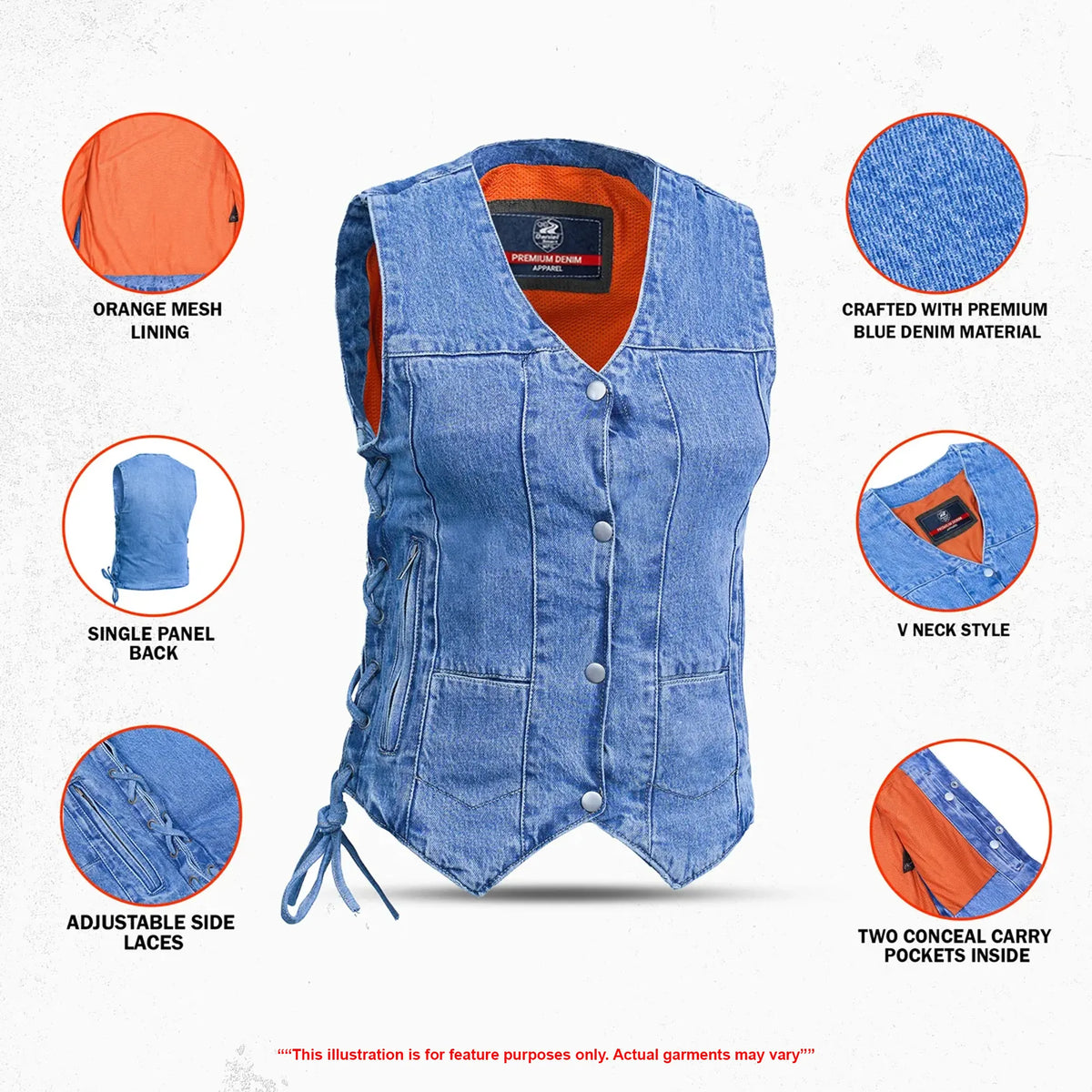 Croft Women's Denim Vest