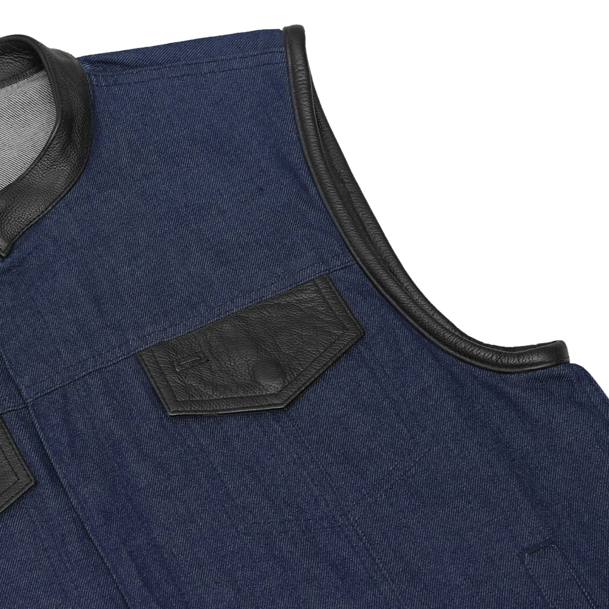 Adrenaline Men's Denim Motorcycle Vest