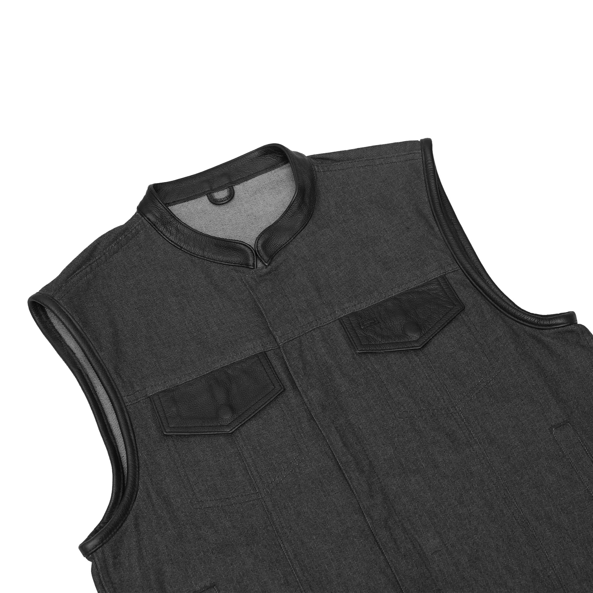Riding Soul Men's Denim Motorcycle Vest