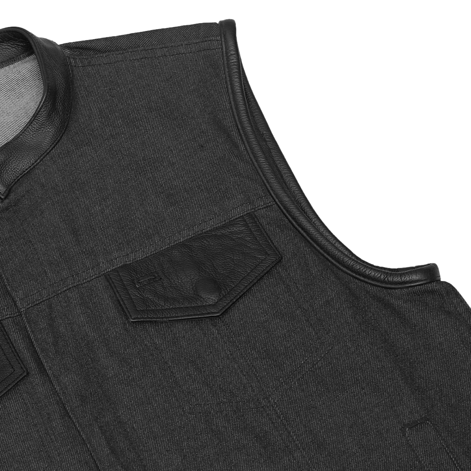 Riding Soul Men's Denim Motorcycle Vest