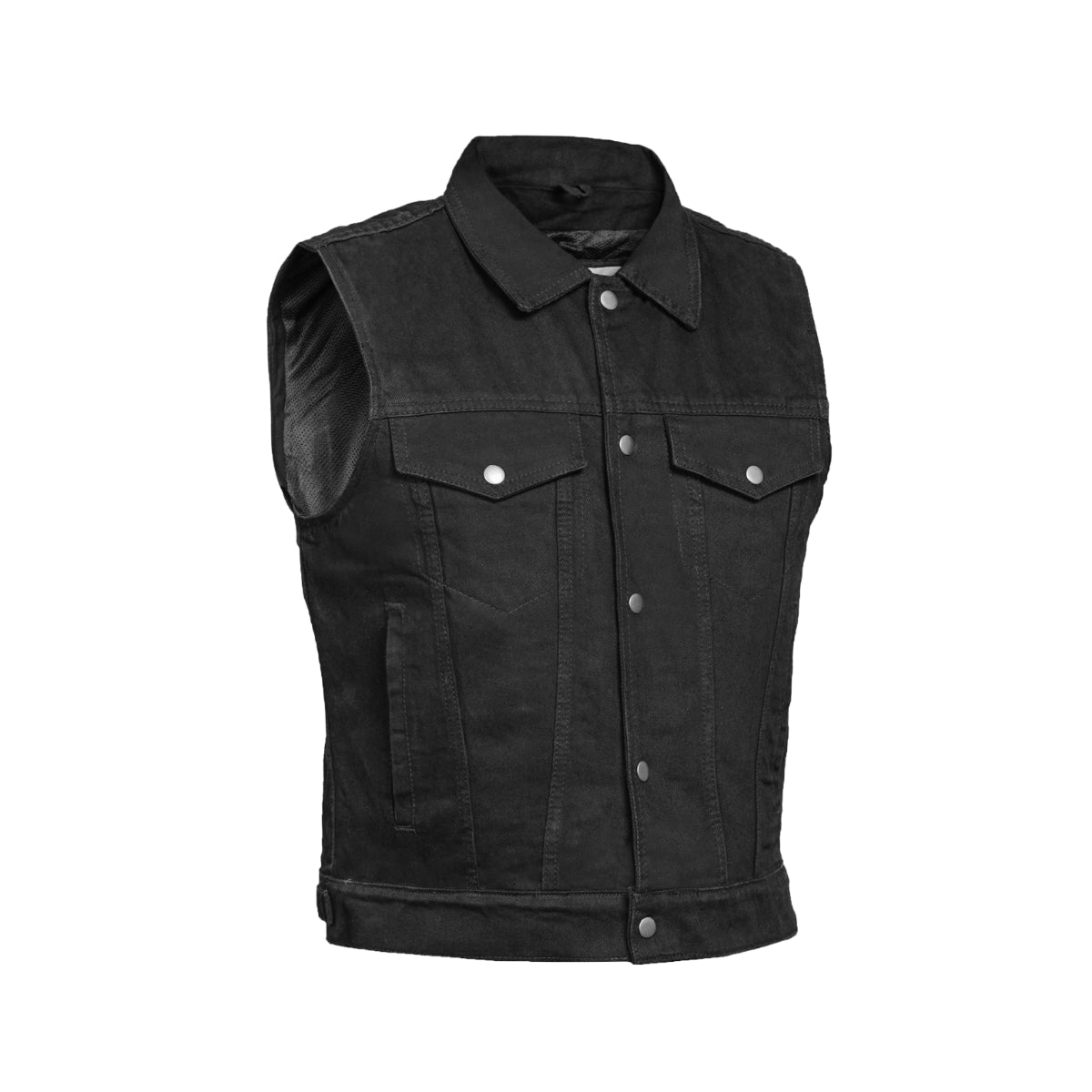 Shocker Men's Denim Motorcycle Vest