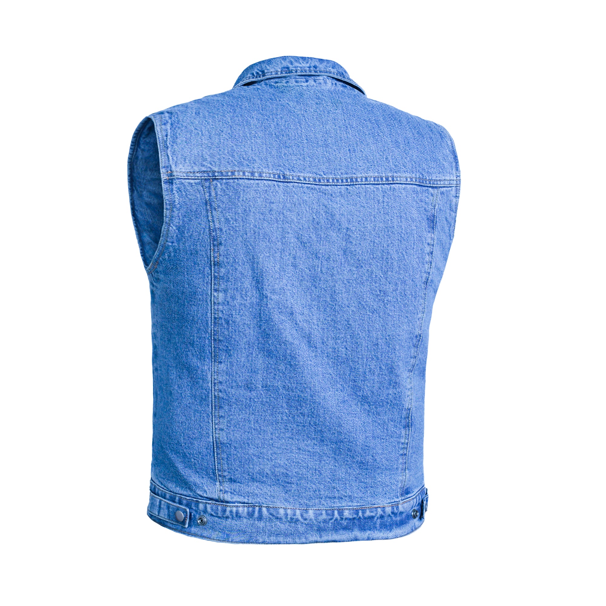 Shocker Men's Denim Motorcycle Vest