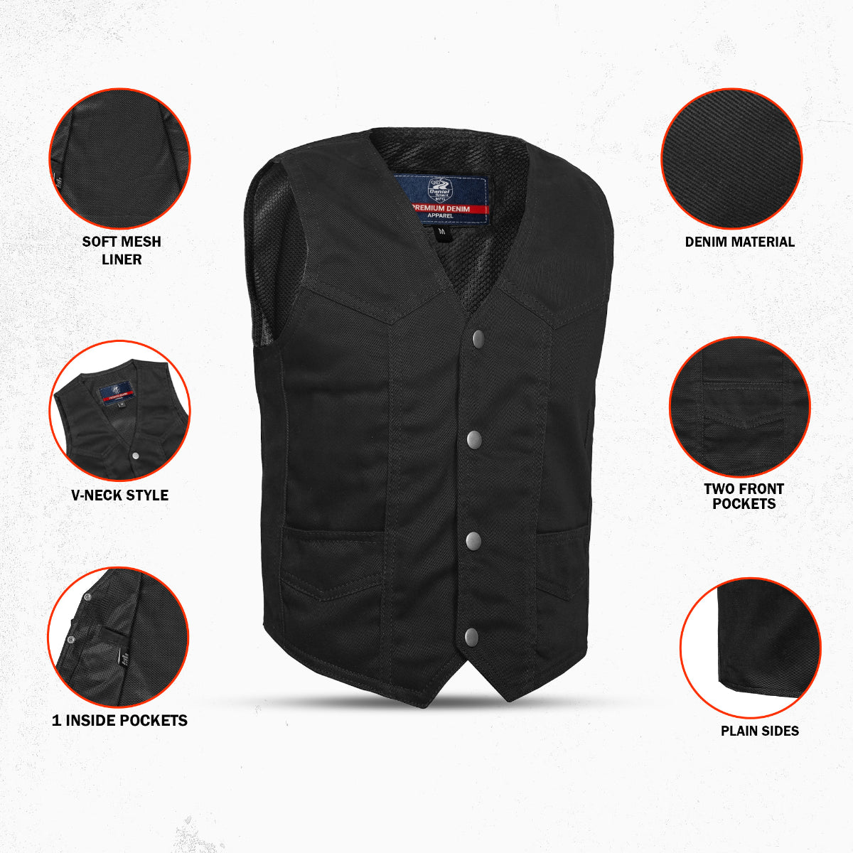 Playtime Rider – Kids Denim Vest