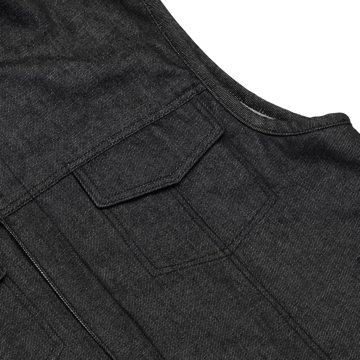 Wick Men's Denim Motorcycle Vest