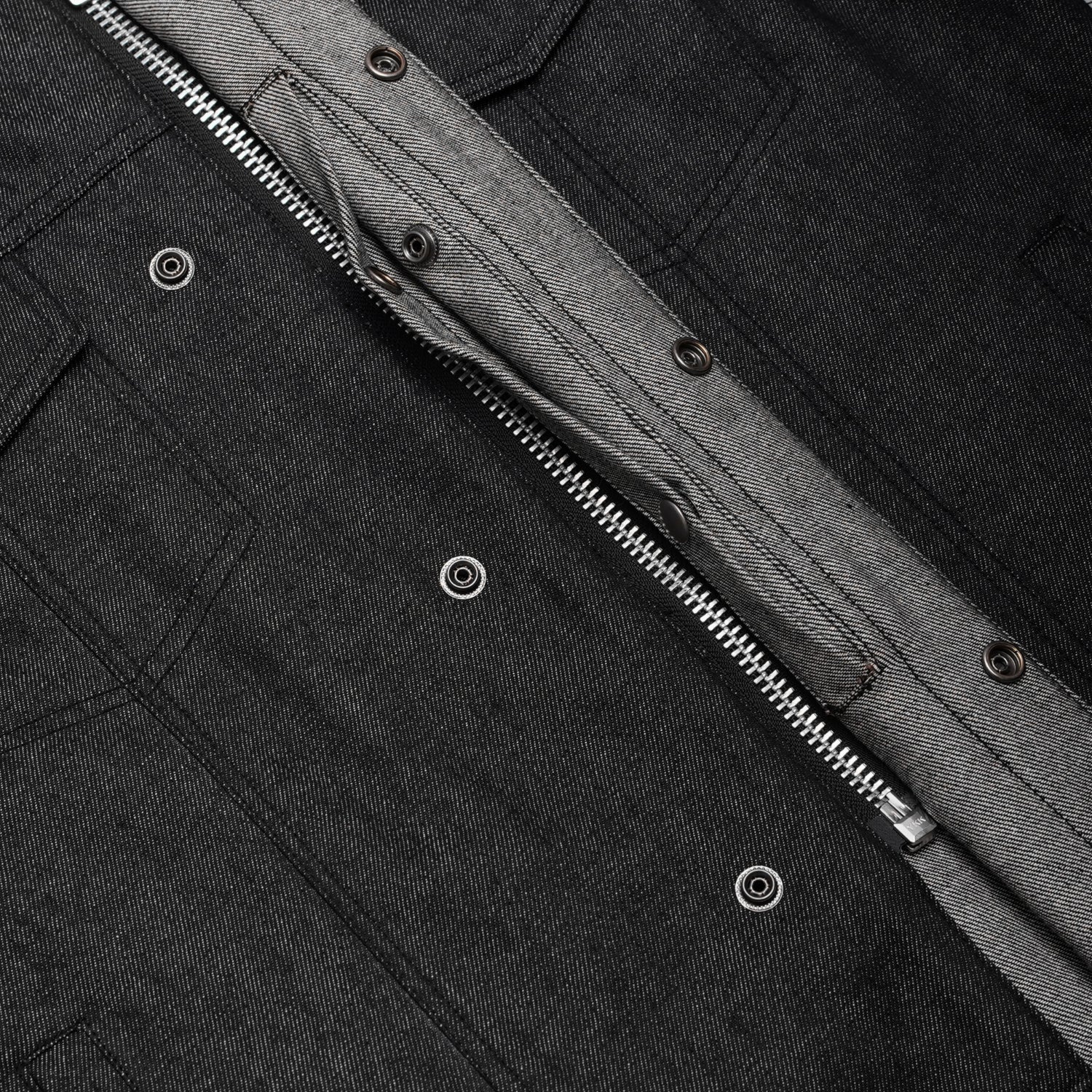 Wick Men's Denim Motorcycle Vest
