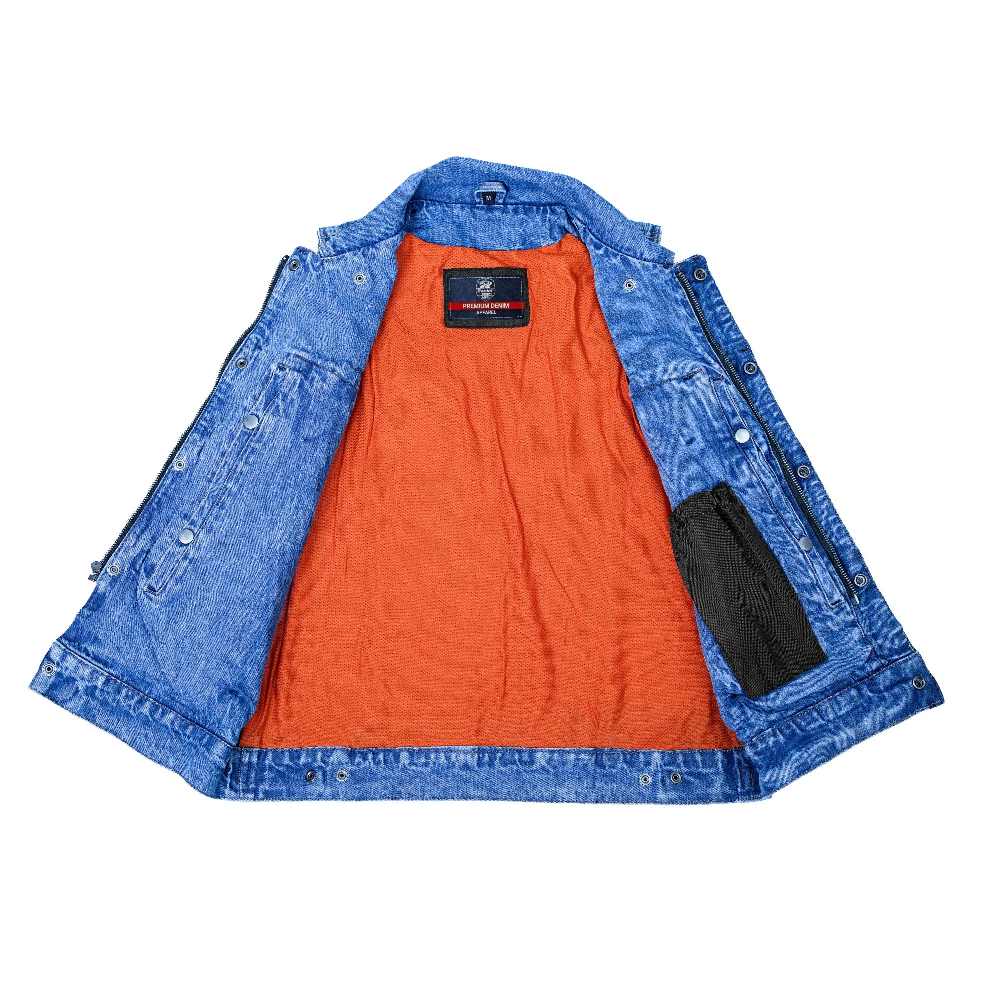 Pulse Men's Denim Motorcycle Vest