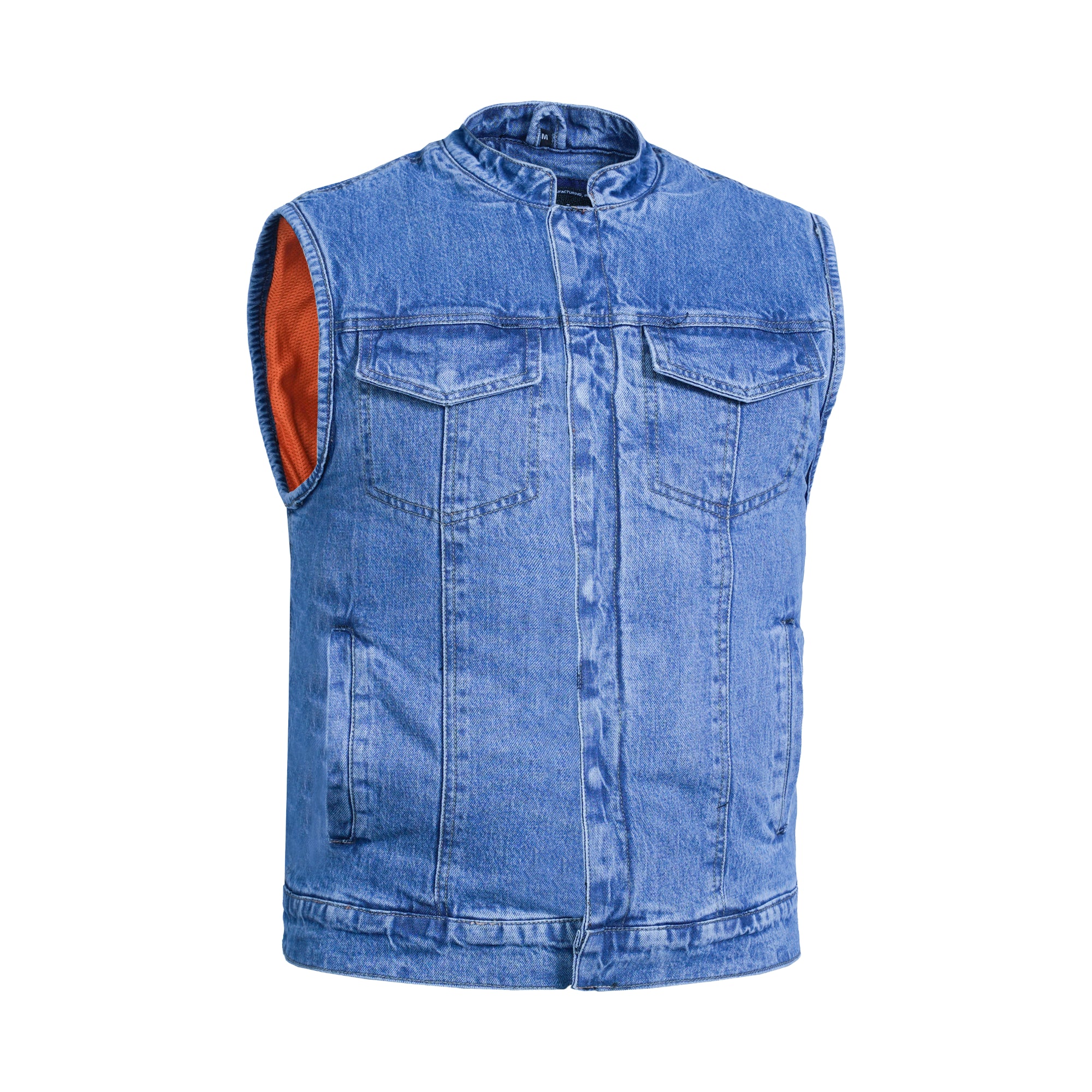 Axel Men's Denim Motorcycle Vest