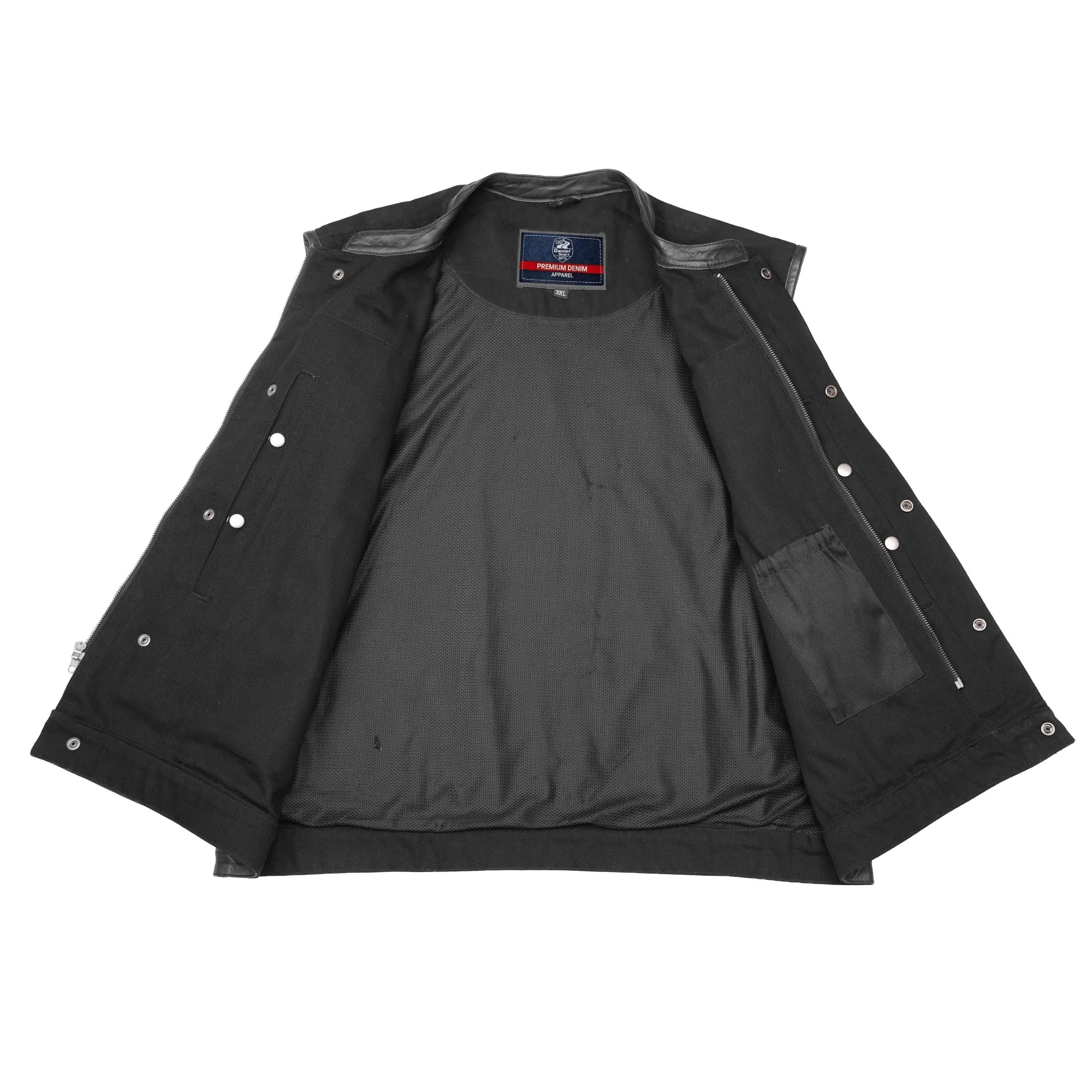 Havoc Men's Denim Motorcycle Vest