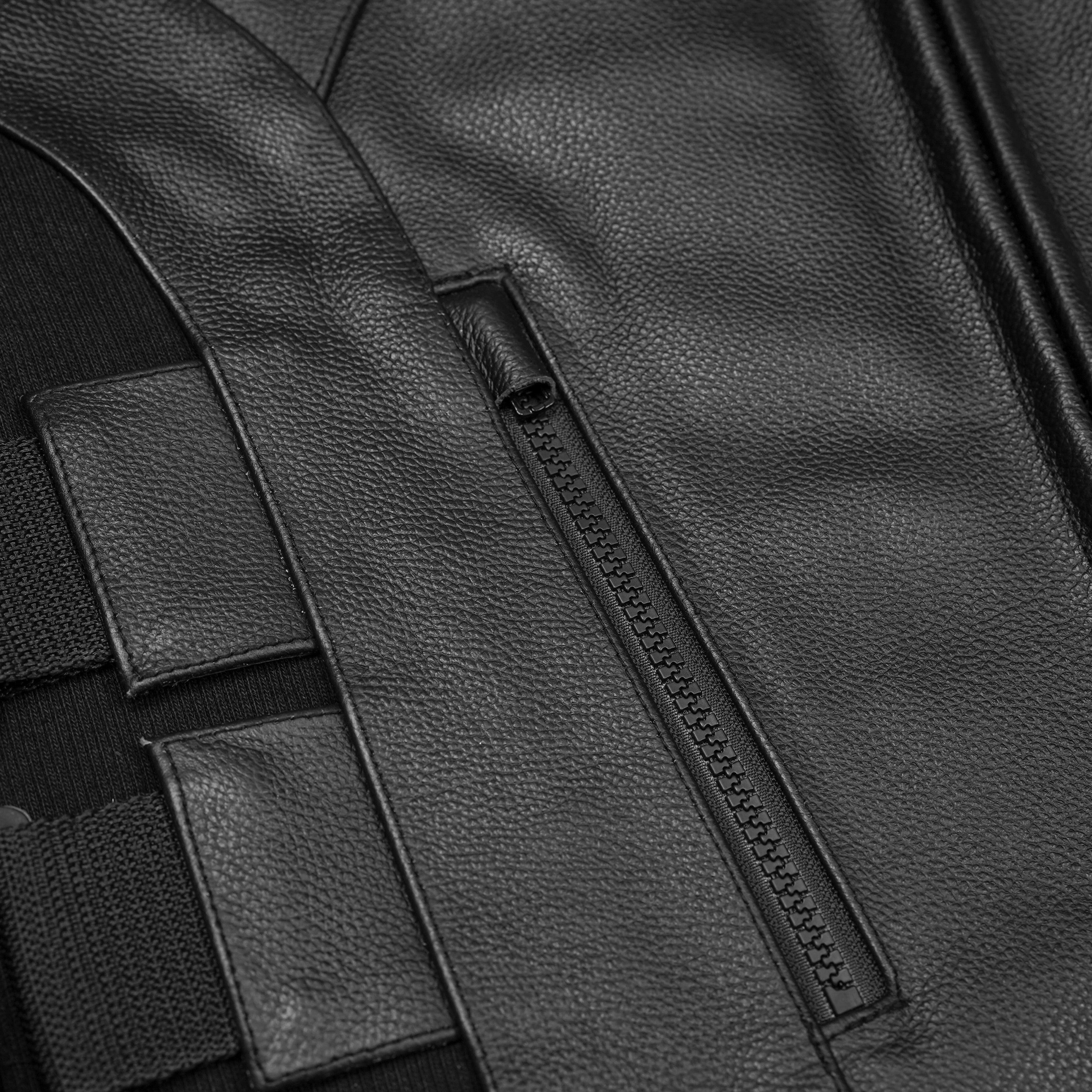 Phantom Men's Motorcycle Leather Vest