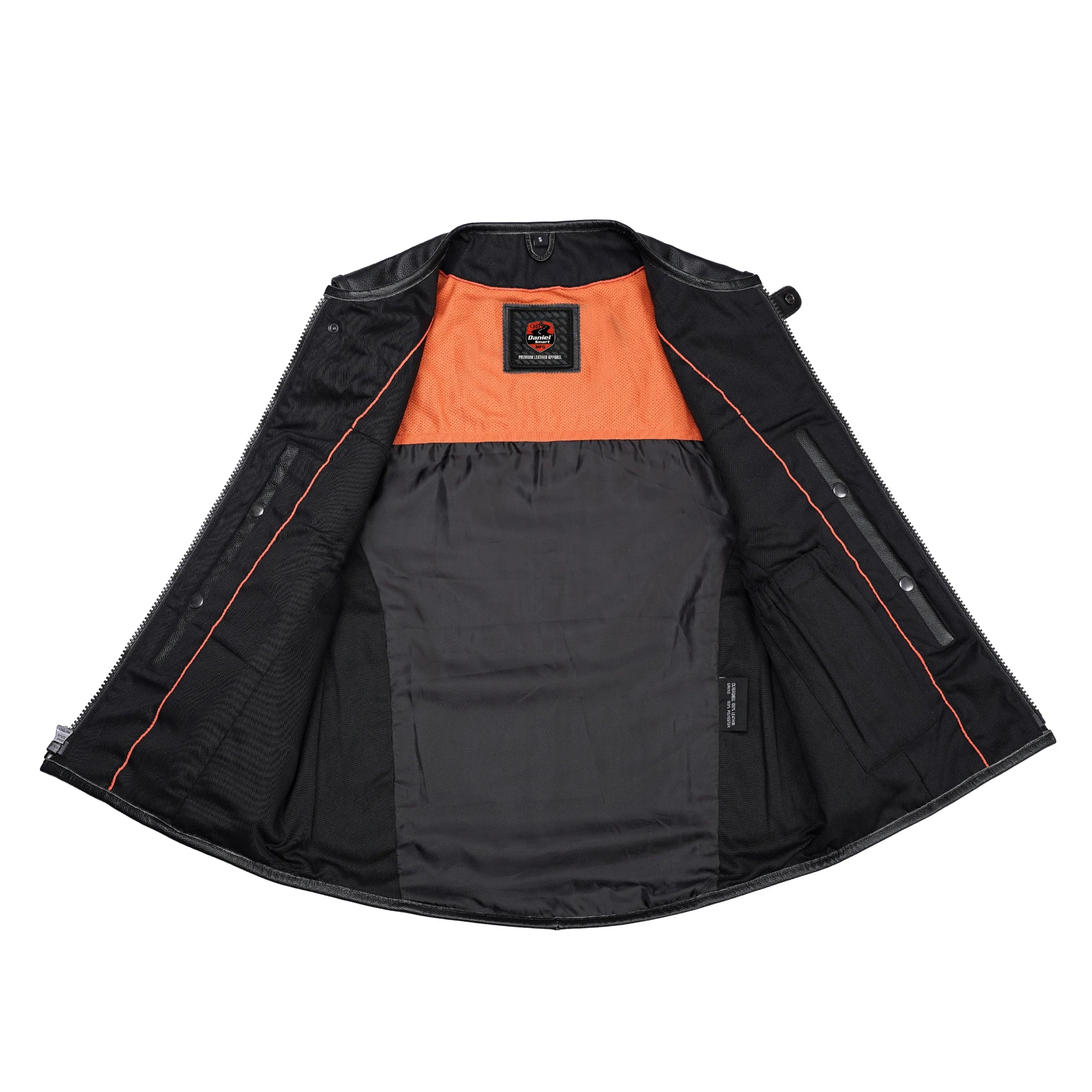 Phantom Men's Motorcycle Leather Vest