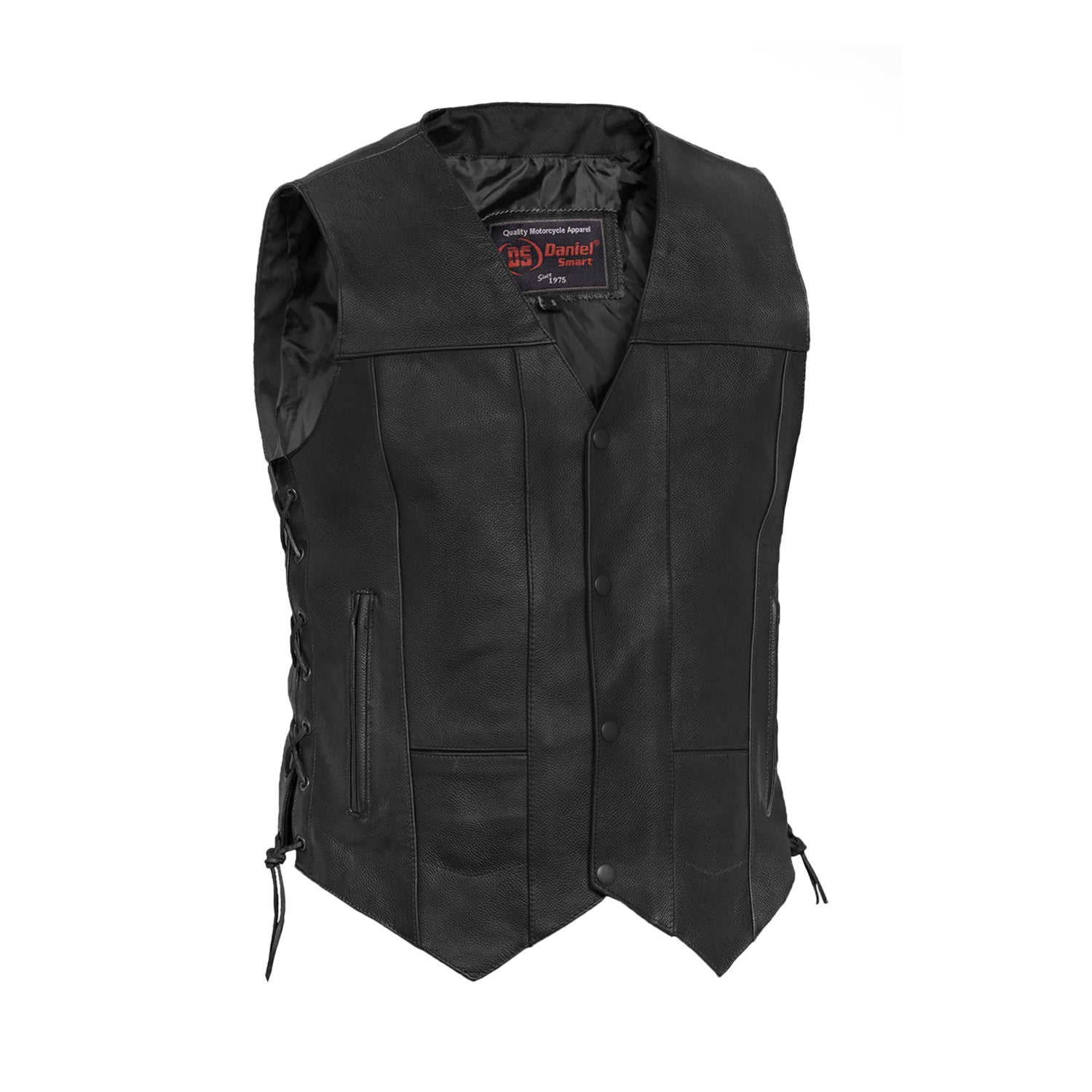 Stashon Men's Motorcycle Leather Vest