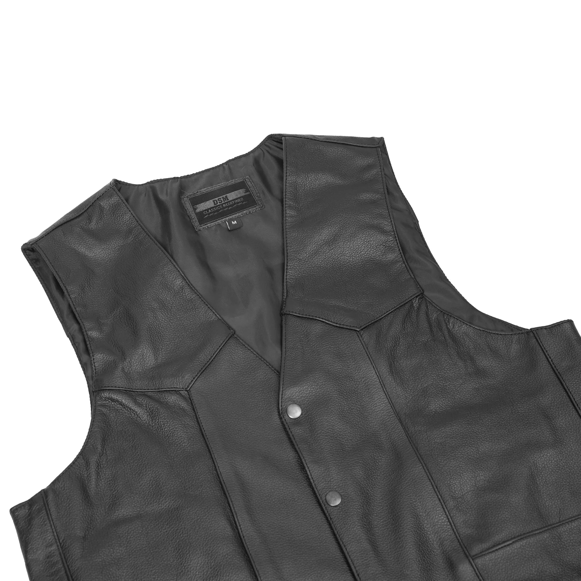 Billie - Men's Leather Motorcycle Vest