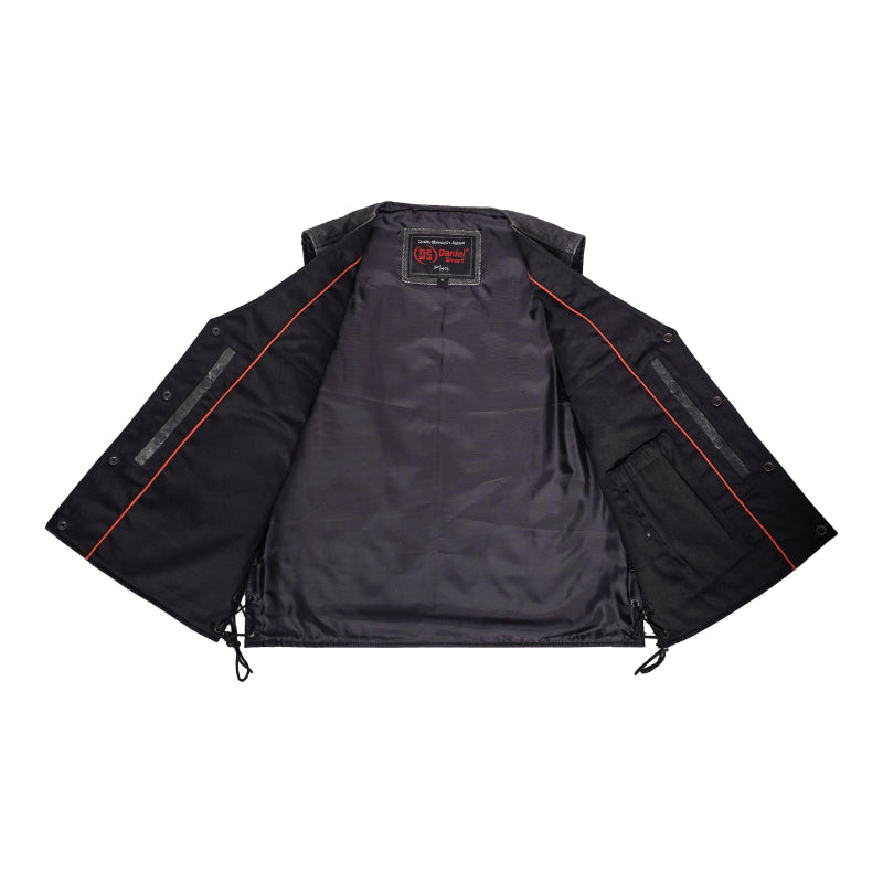 Ashra Men's Motorcycle Leather Vest