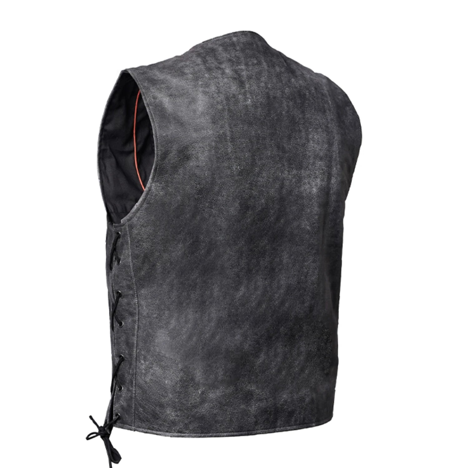 Ashra Men's Motorcycle Leather Vest