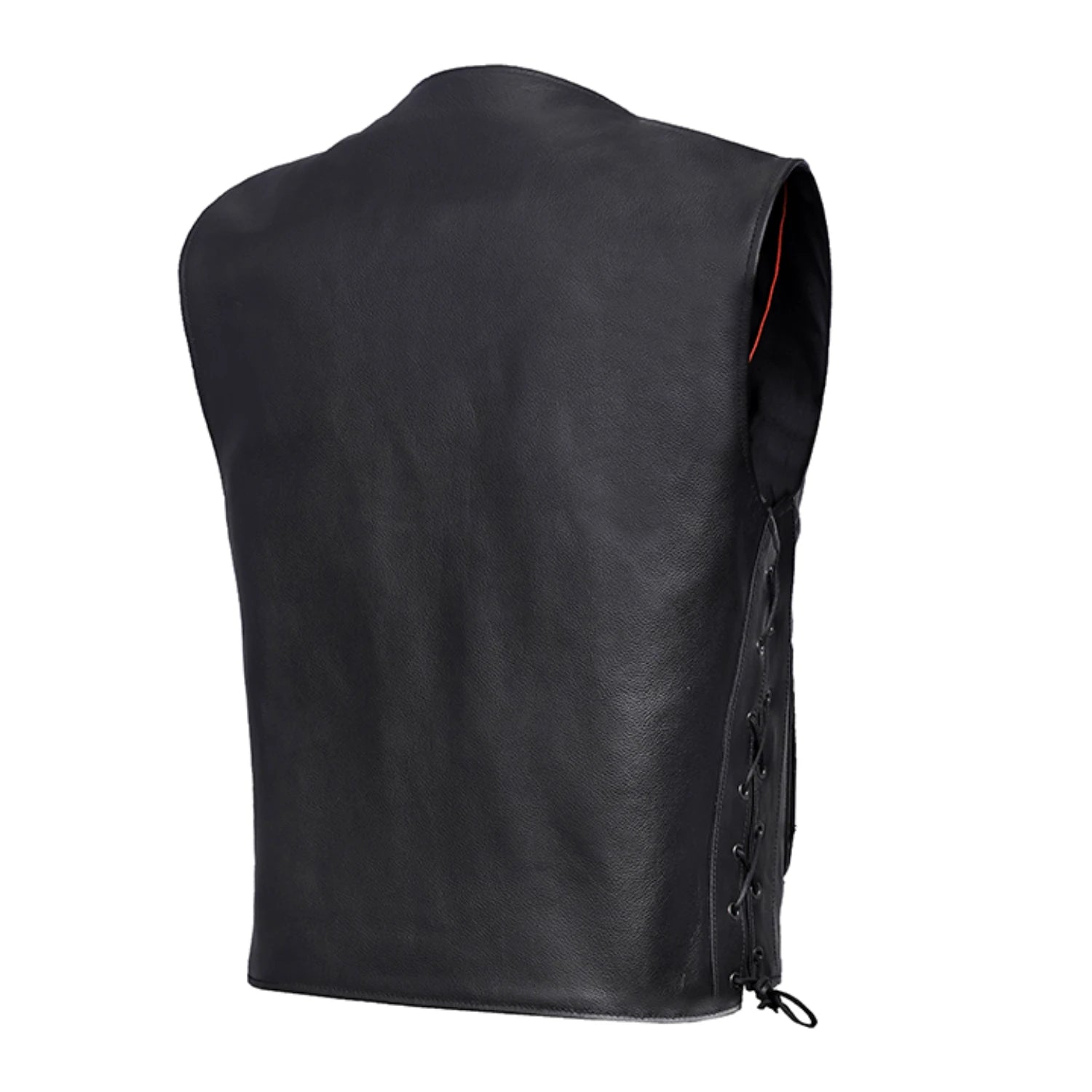 Trailox Men's Motorcycle Leather Vest