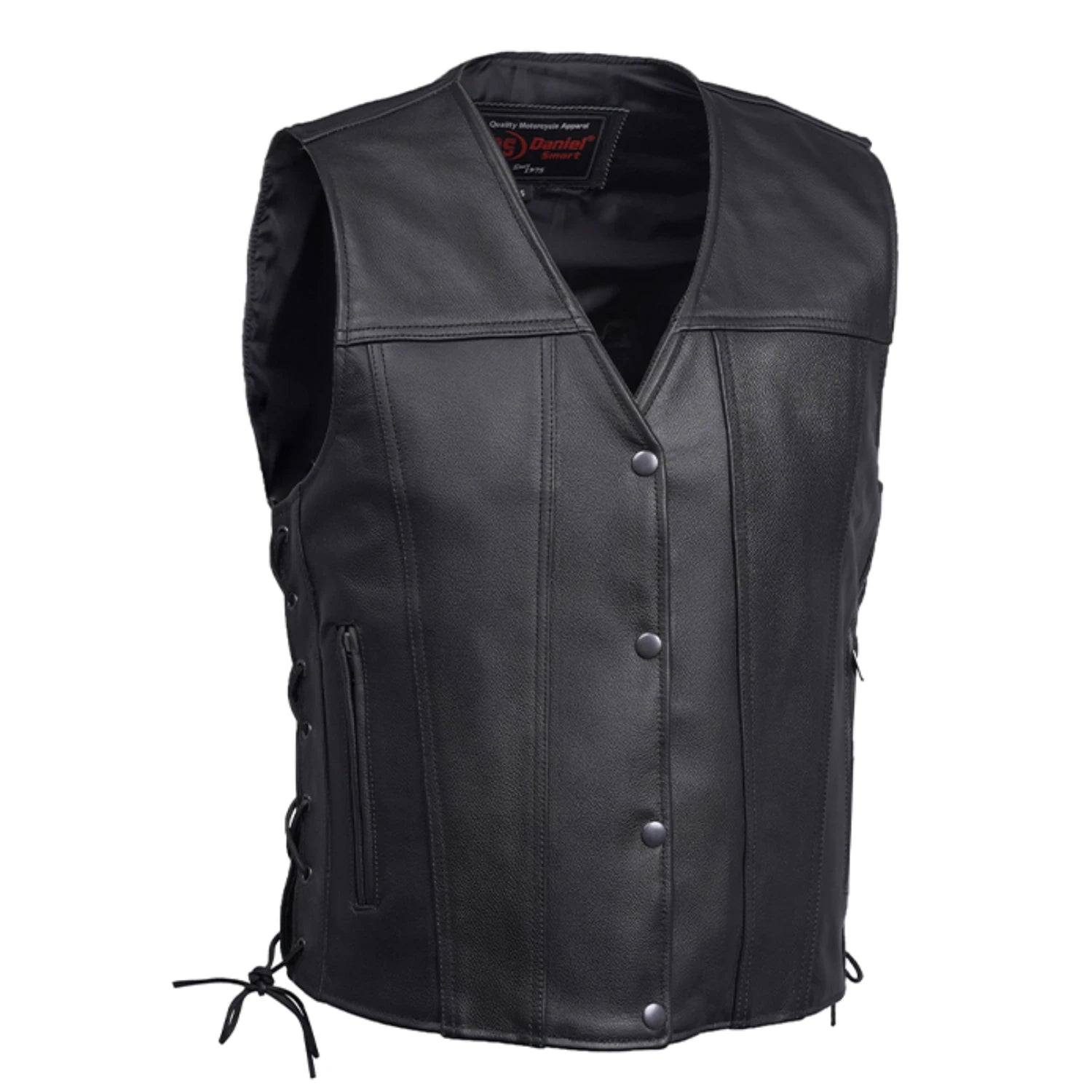 Trailox Men's Motorcycle Leather Vest