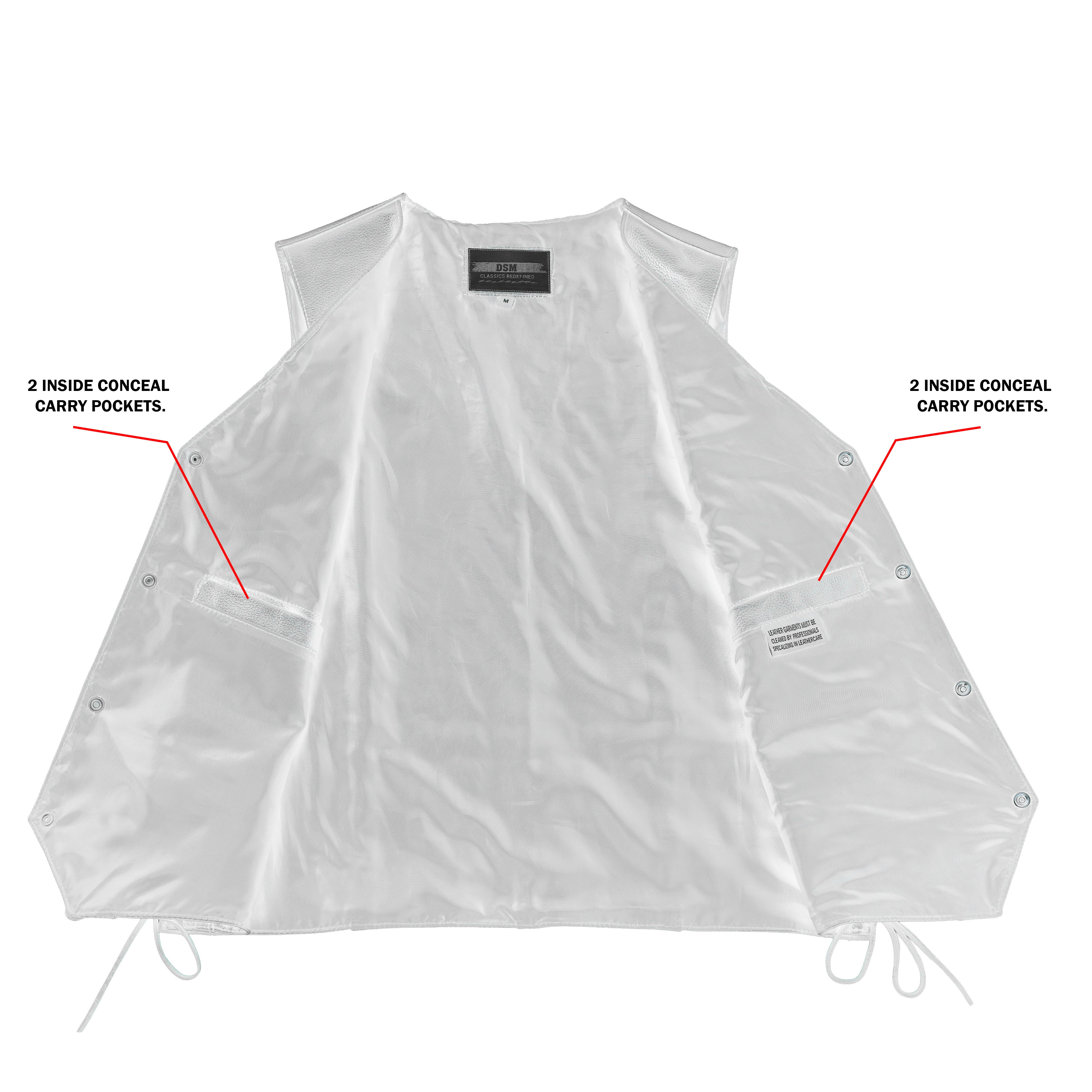 Ryder Leather Motorcycle Vest