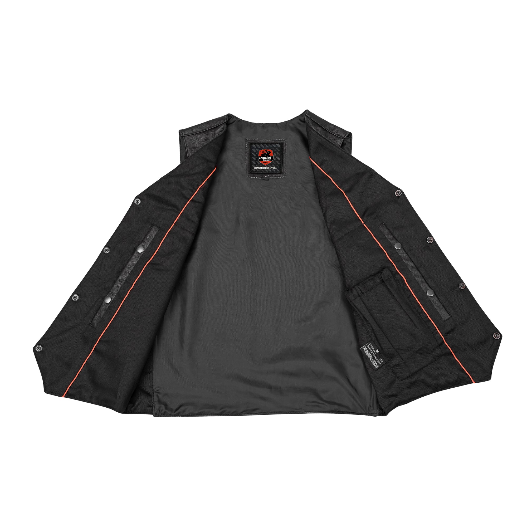Strider Men's Motorcycle Leather Vest