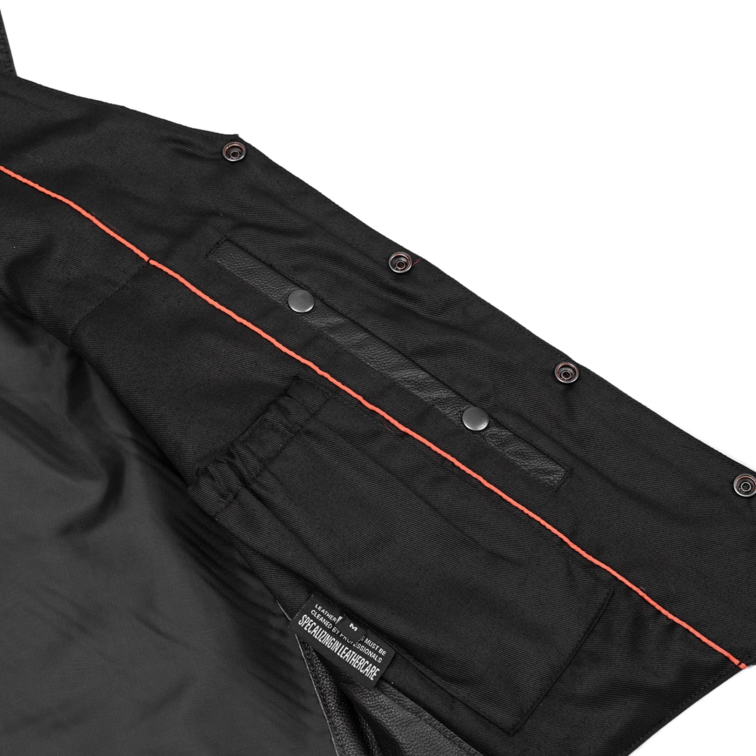 Strider Men's Motorcycle Leather Vest