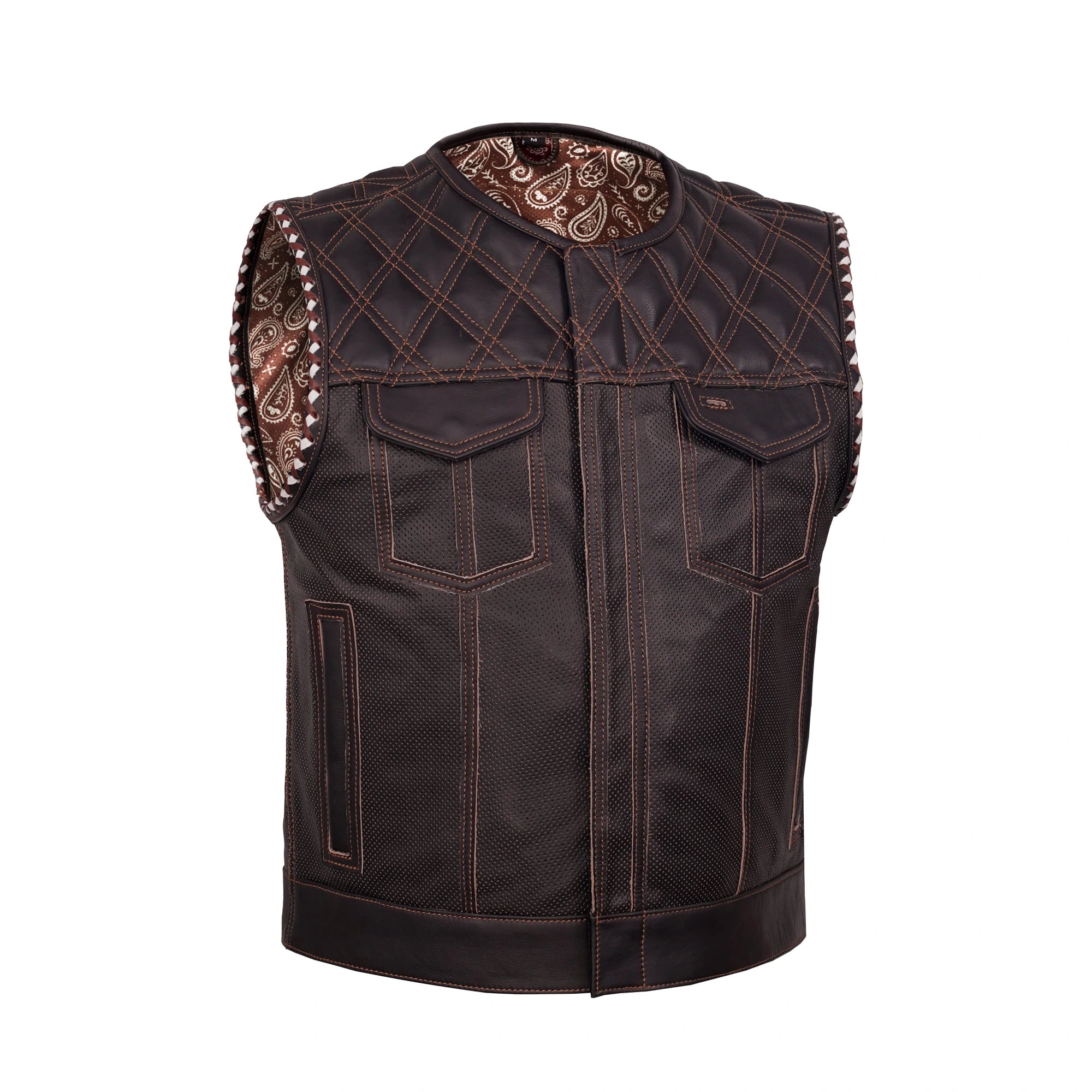 Coppertrail - Men’s Leather Motorcycle Vest