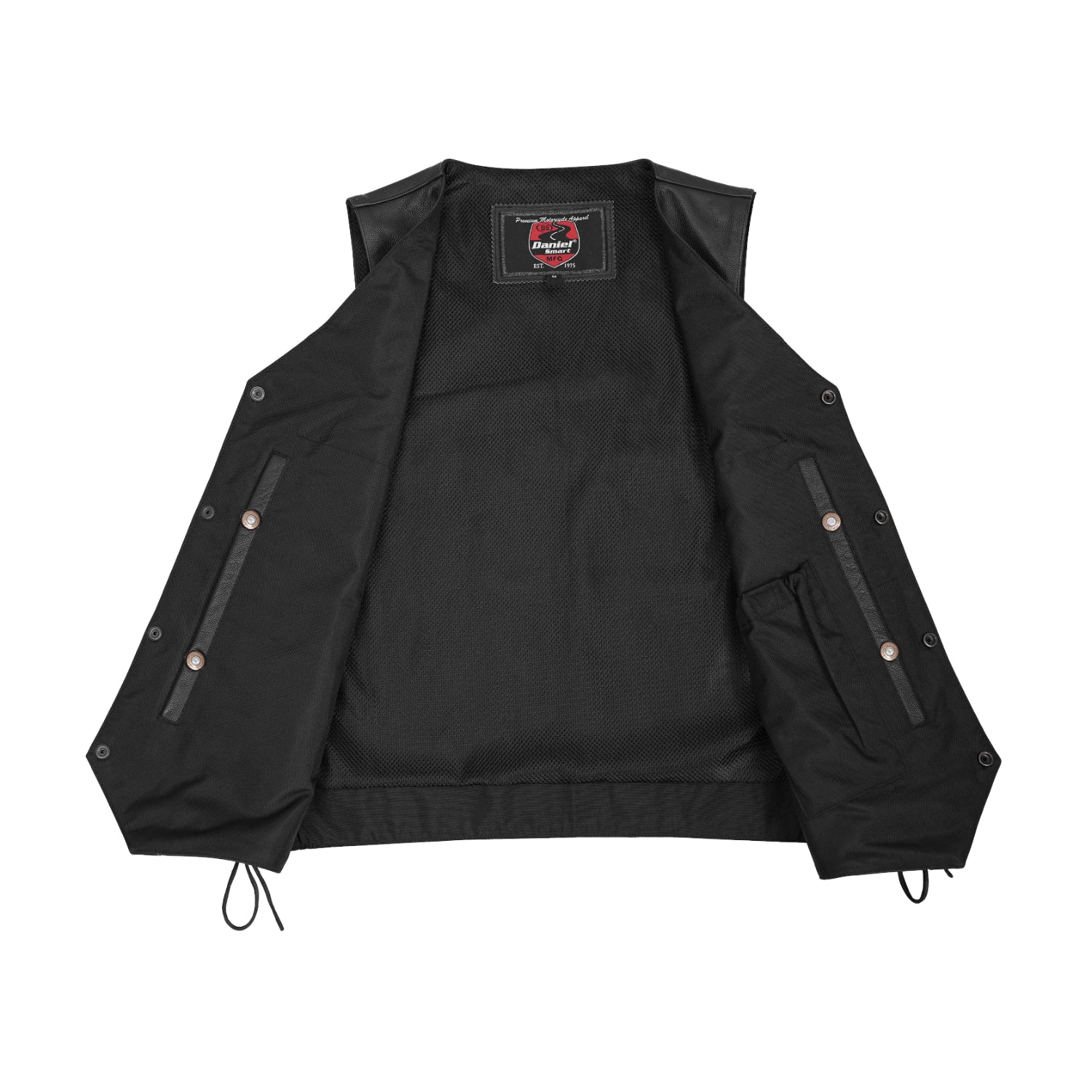 Interceptor Men's Motorcycle Leather Vest