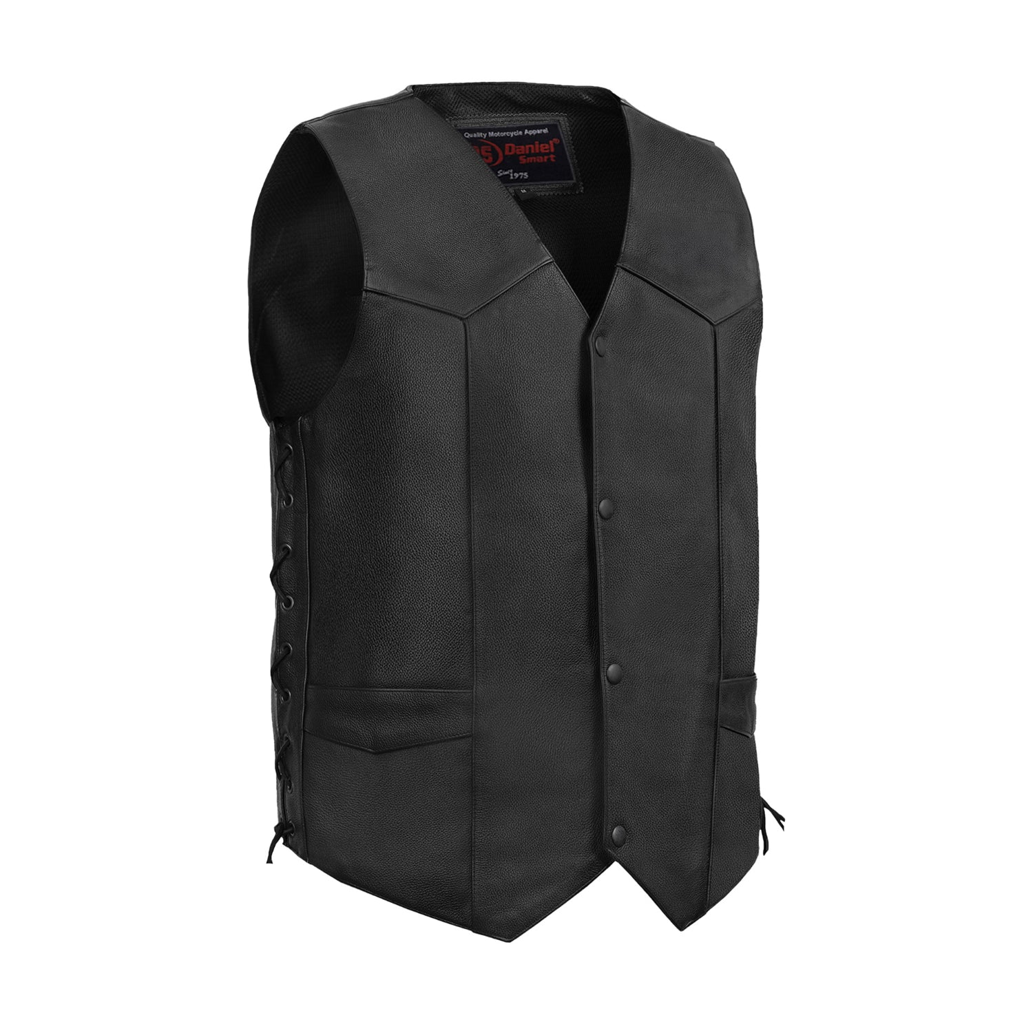Interceptor Men's Motorcycle Leather Vest