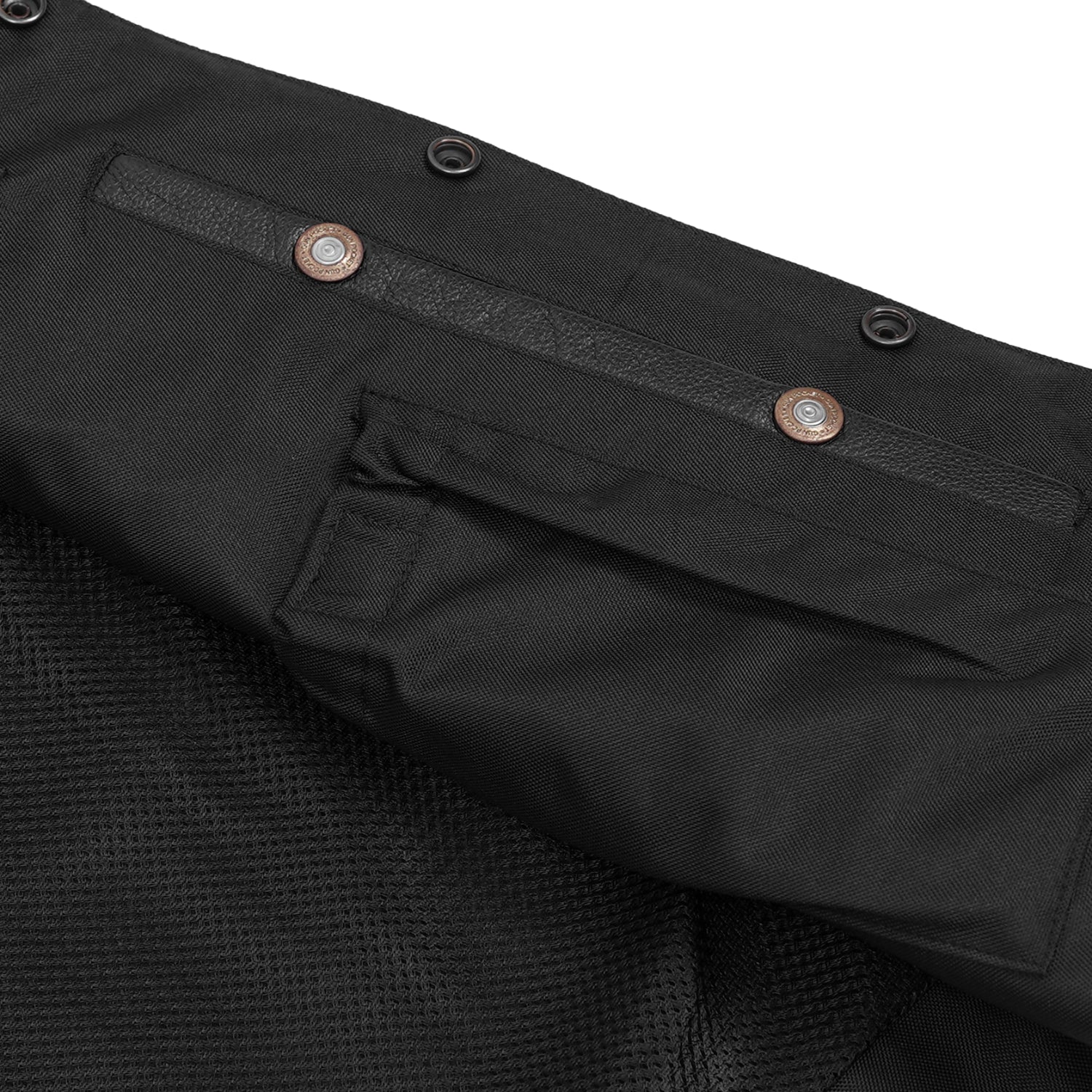 Interceptor Men's Motorcycle Leather Vest
