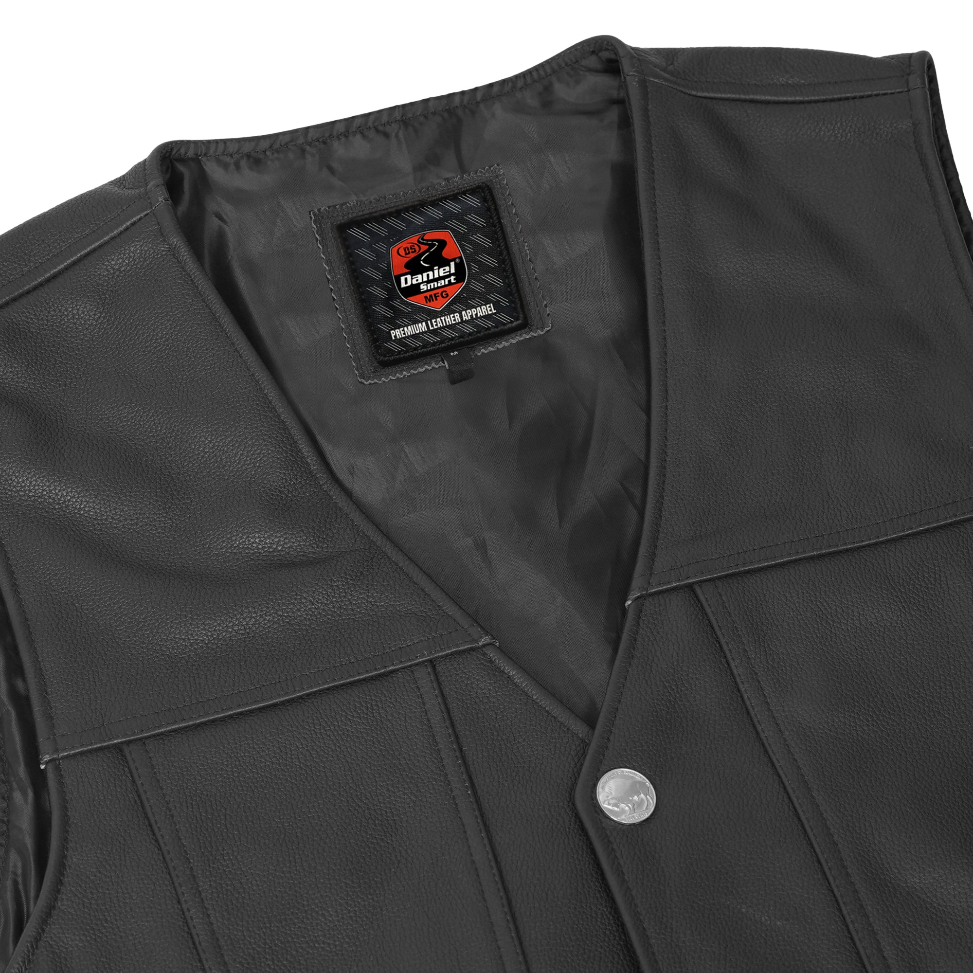 Wyatt Men's Motorcycle Leather Vest