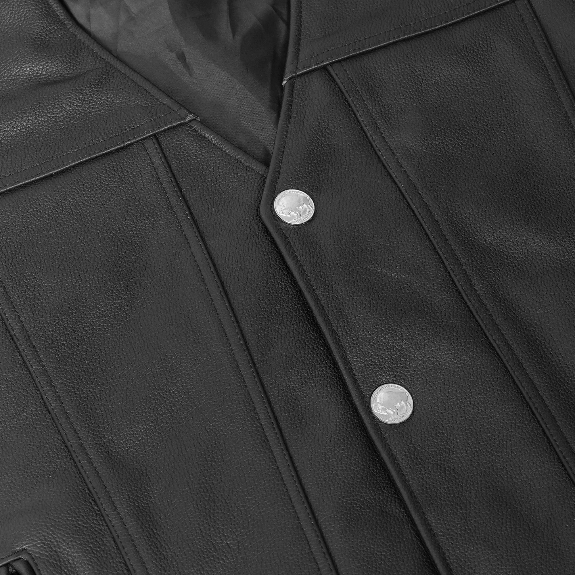 Wyatt Men's Motorcycle Leather Vest