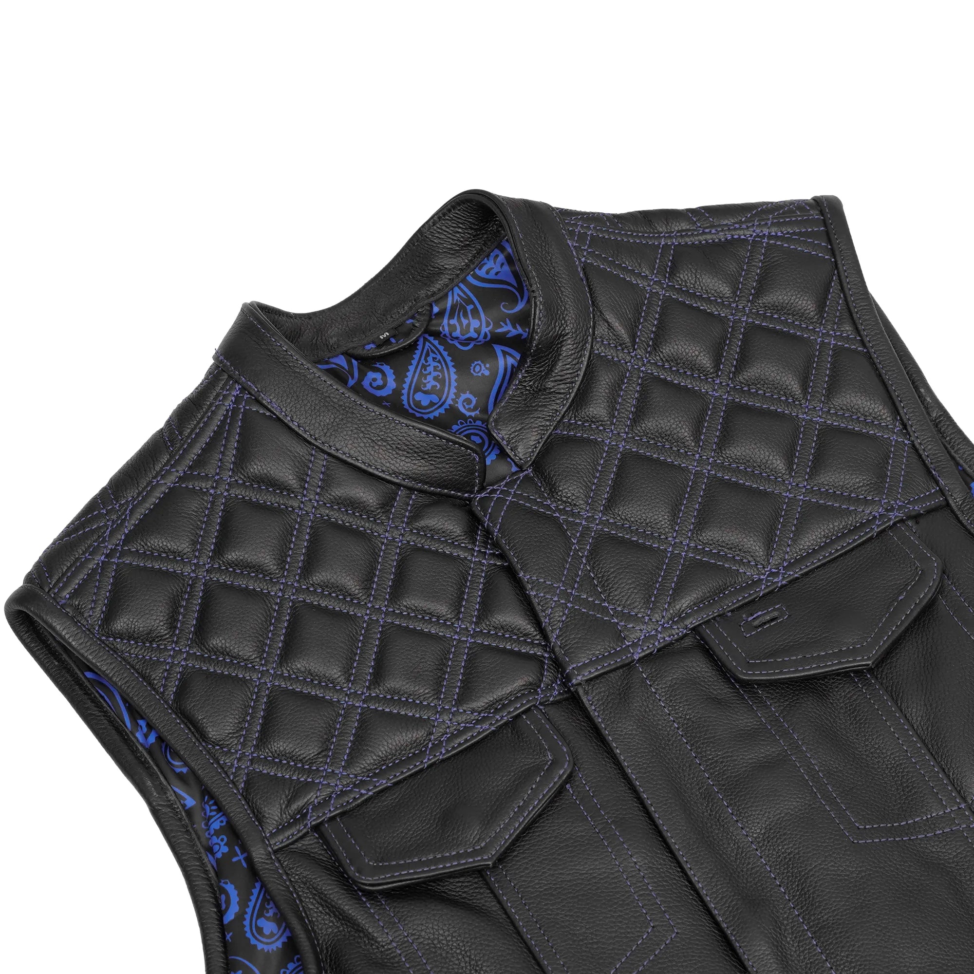 Cobalt Men’s Motorcycle Leather Vest