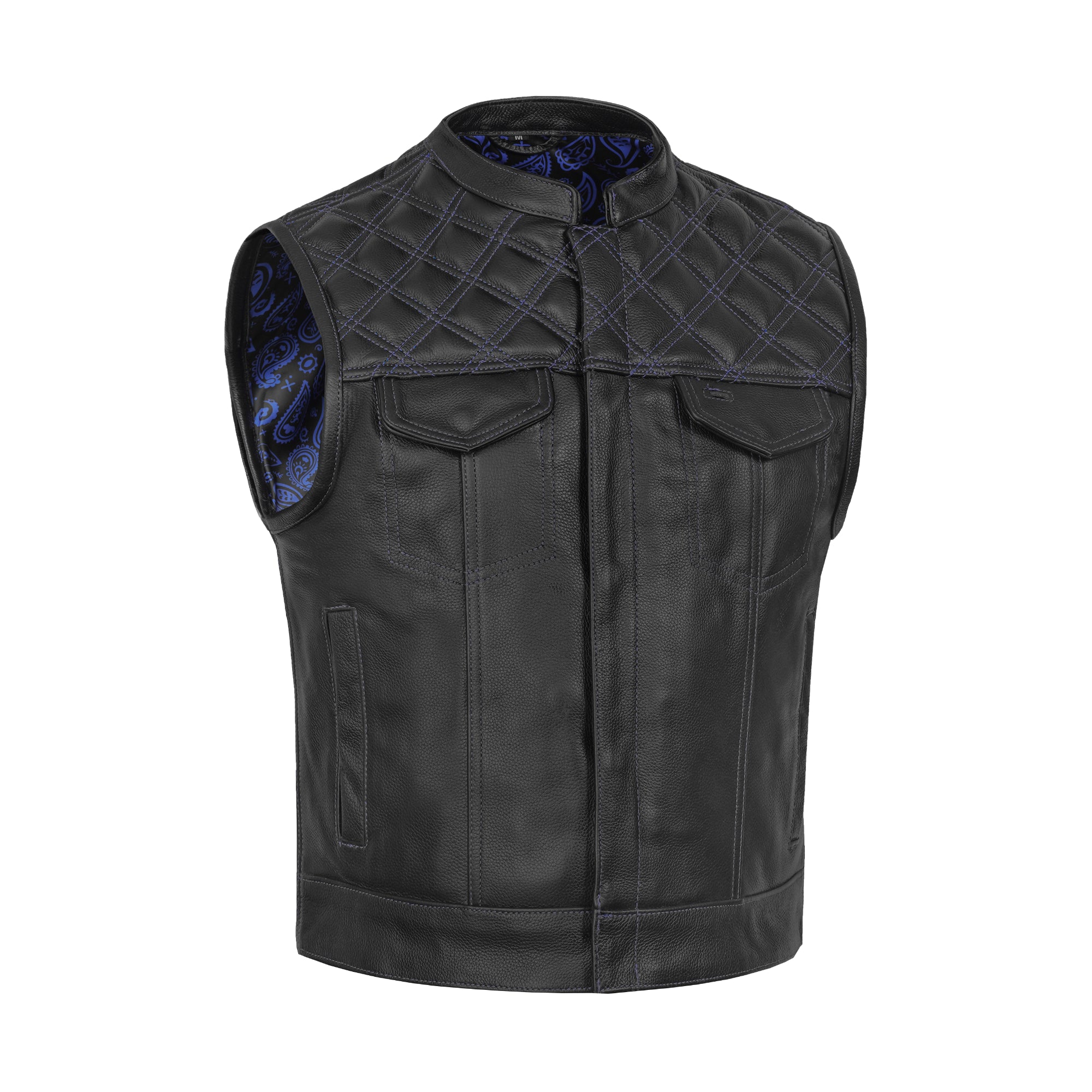 Darkpulse - Men’s Leather Motorcycle Vest