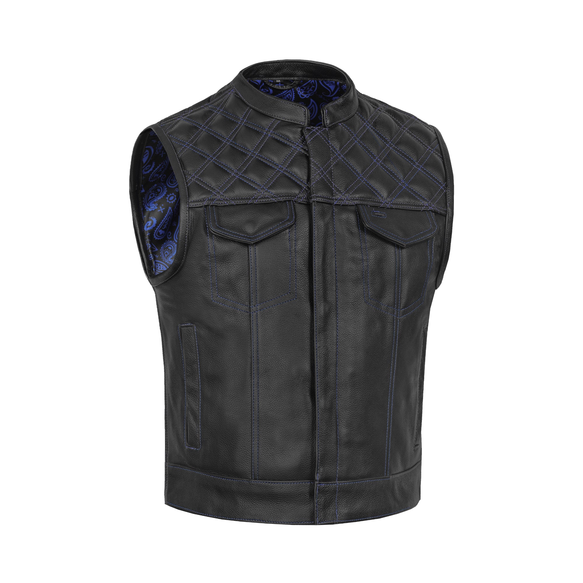 Darkpulse - Men’s Leather Motorcycle Vest