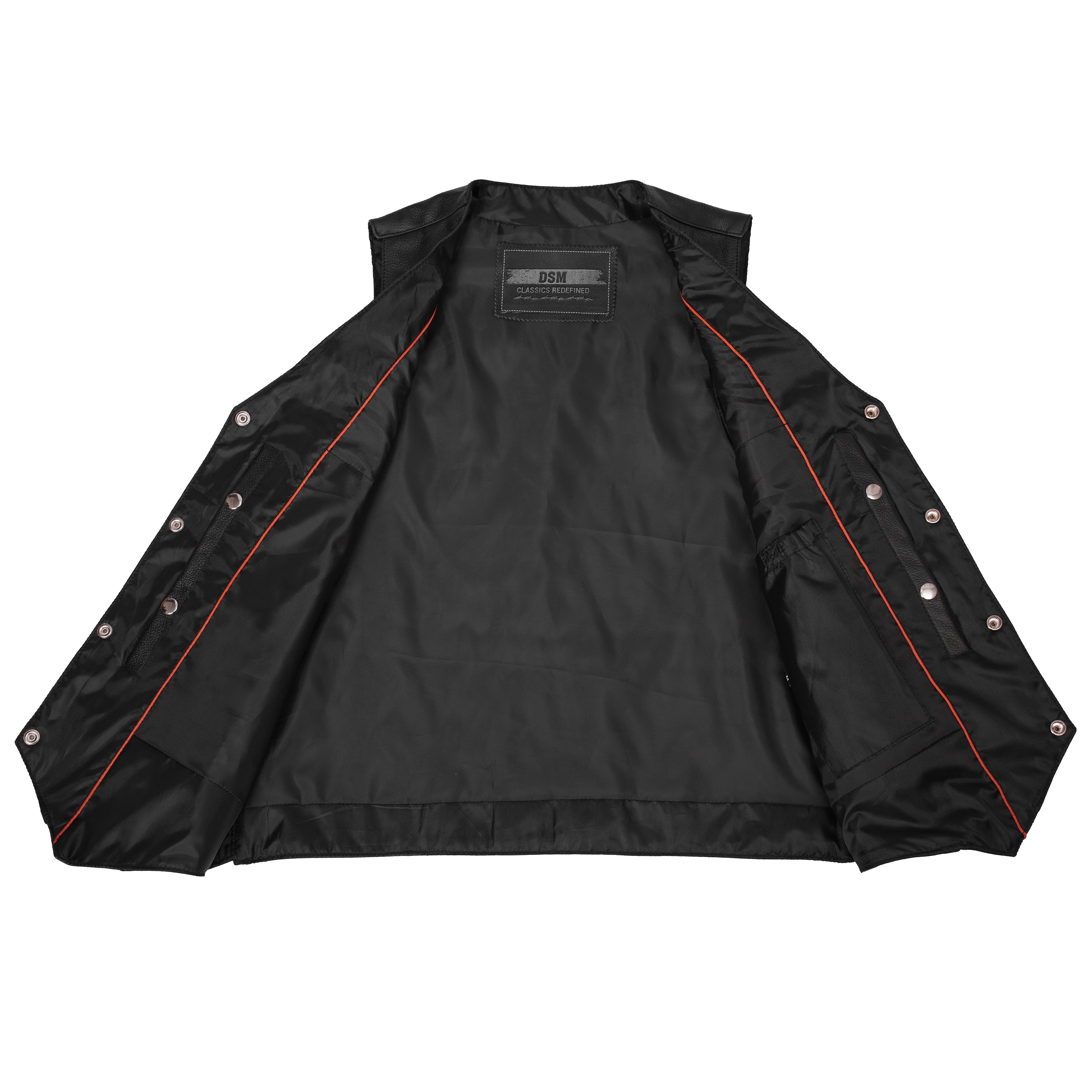 Trinity Men's Motorcycle Leather Vest