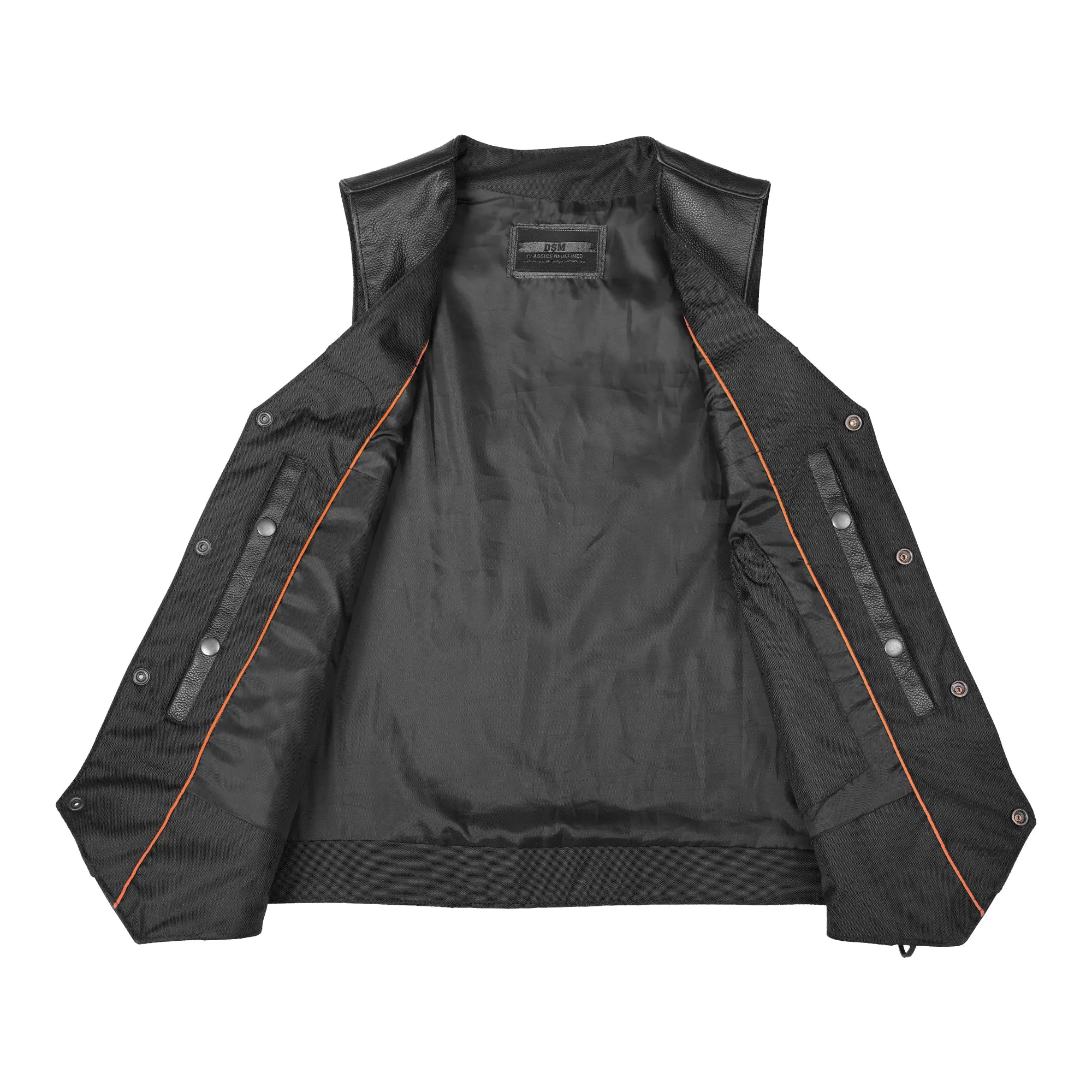 Bullock Men's Motorcycle Leather Vest