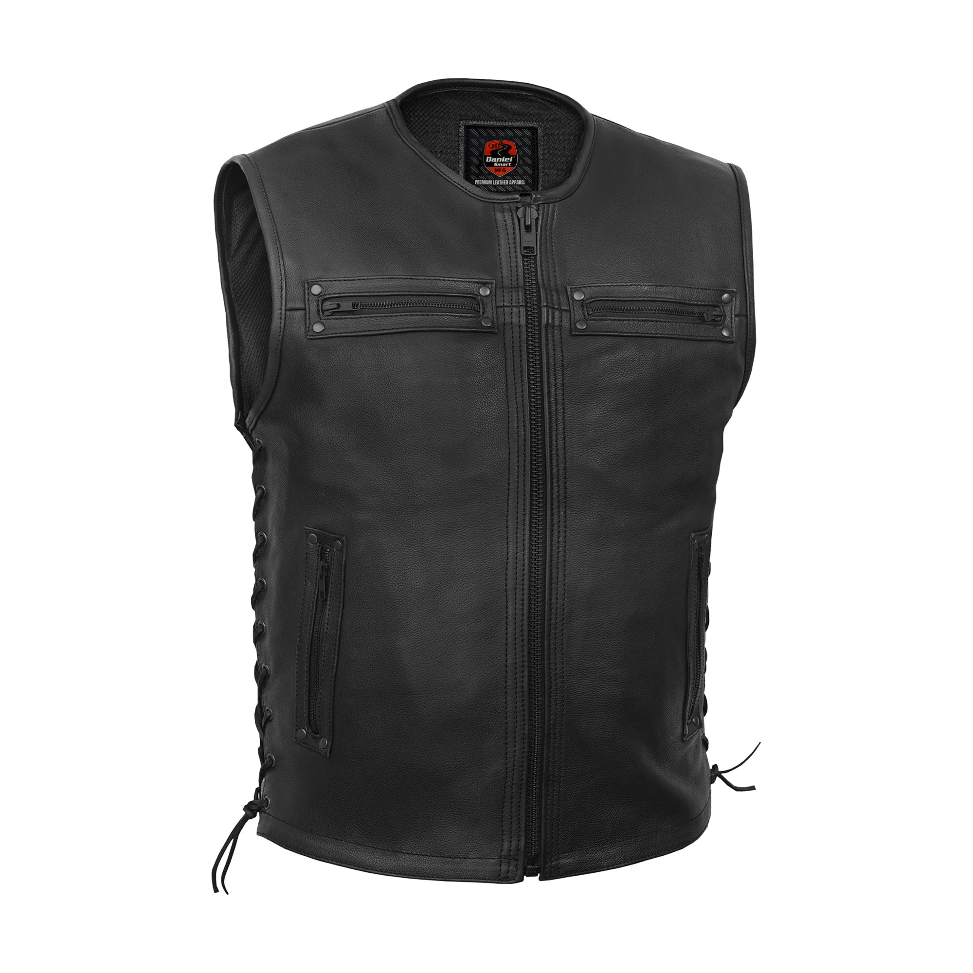 Bandit™ Men's Motorcycle Leather Vest