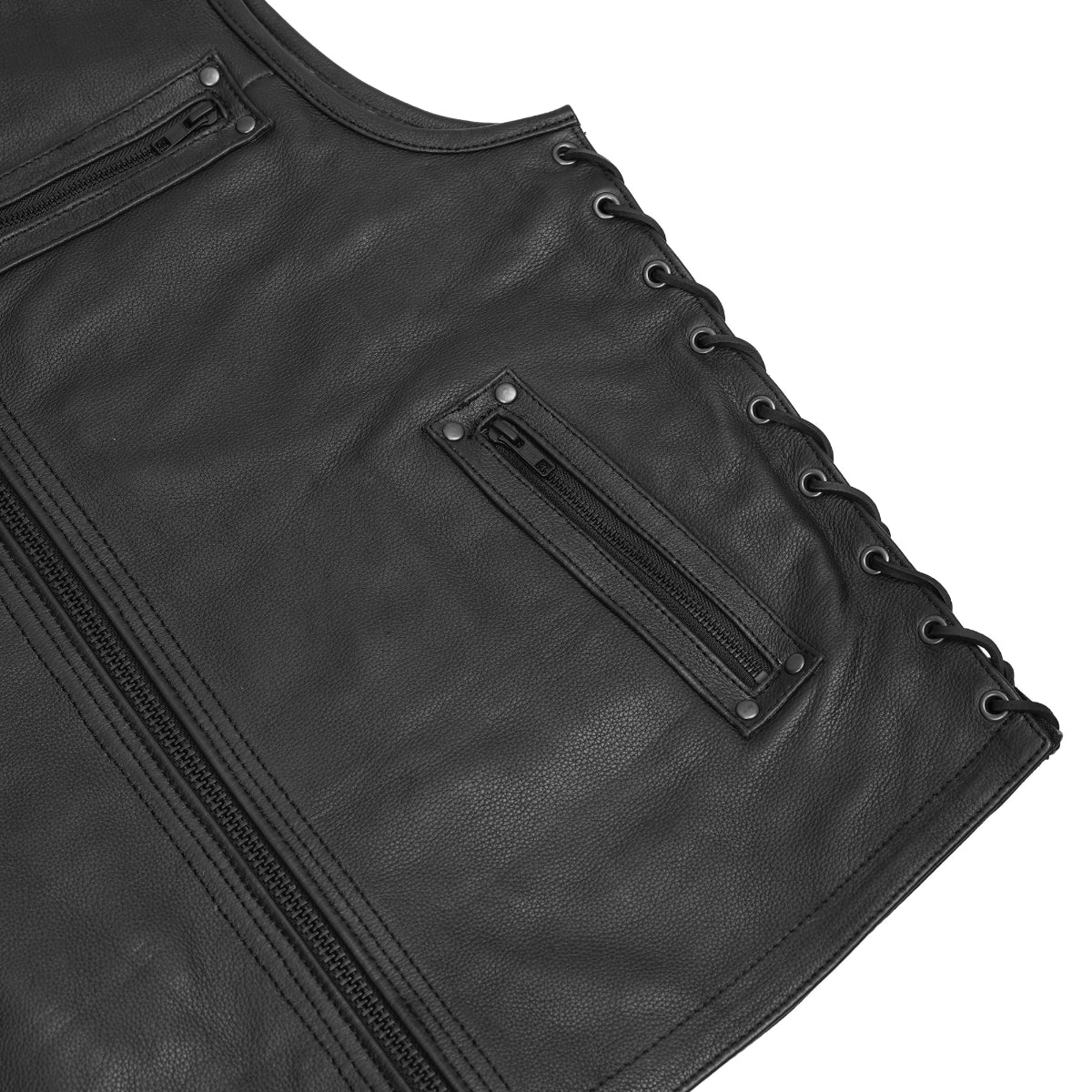 Bandit™ Men's Motorcycle Leather Vest