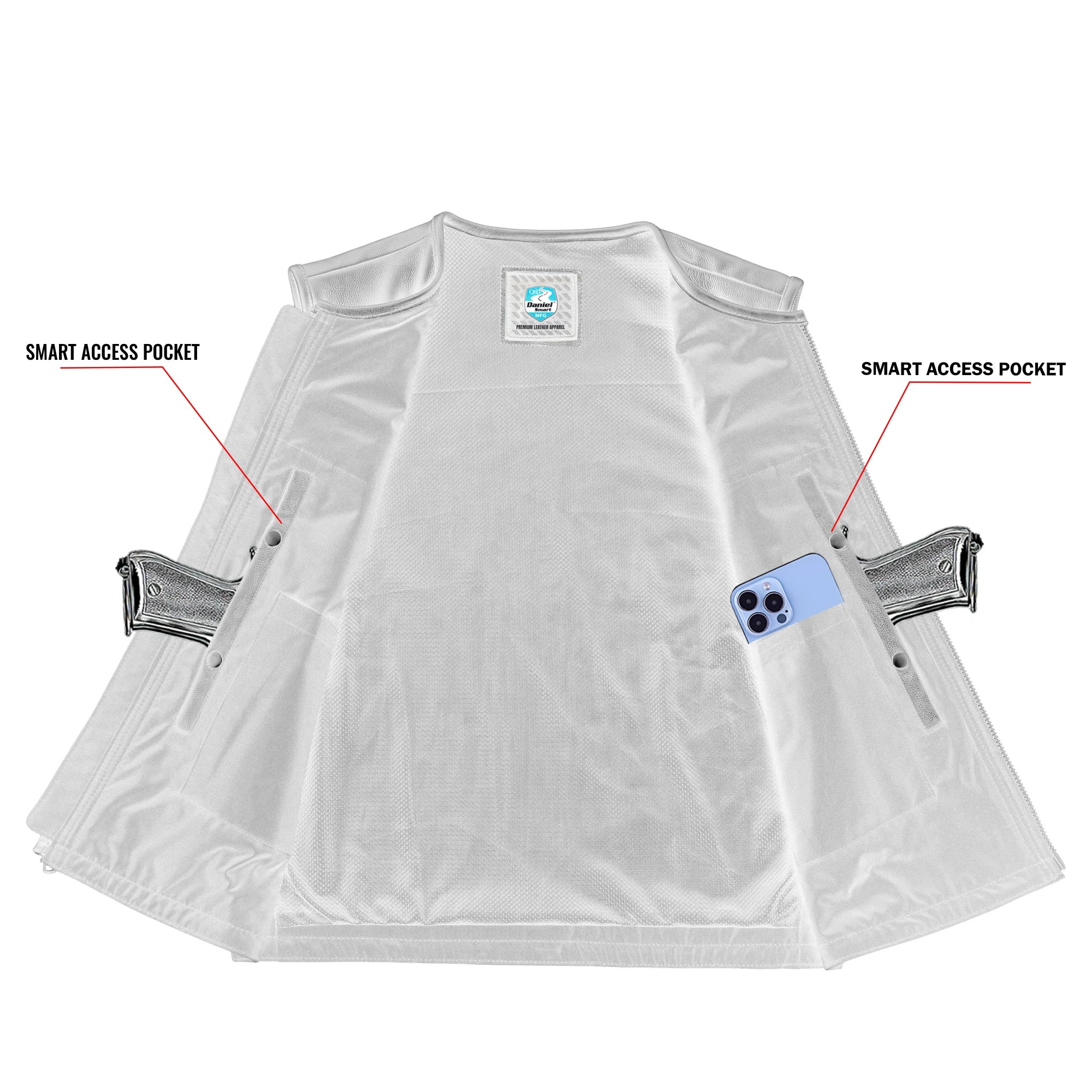 Bandit™ Men's Motorcycle Leather Vest