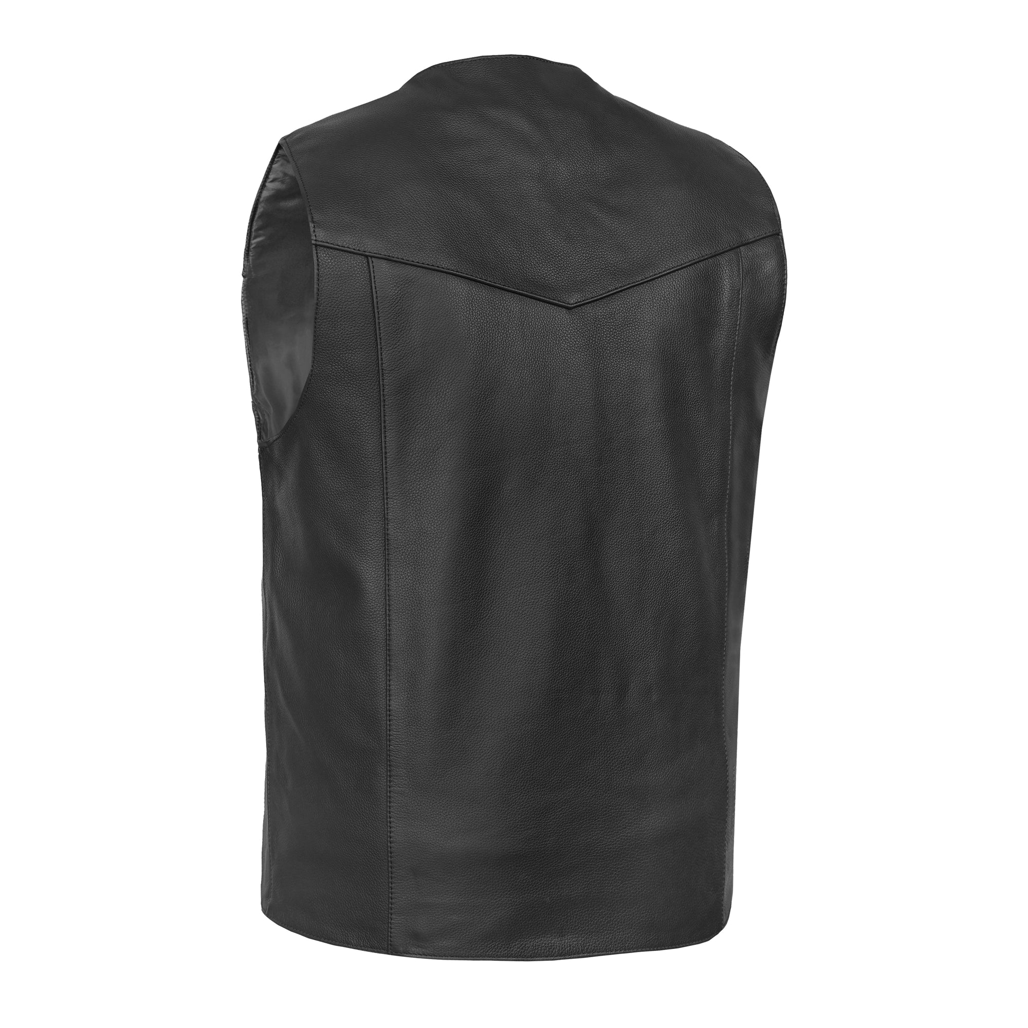 Outlaw Men's Motorcycle Leather Vest